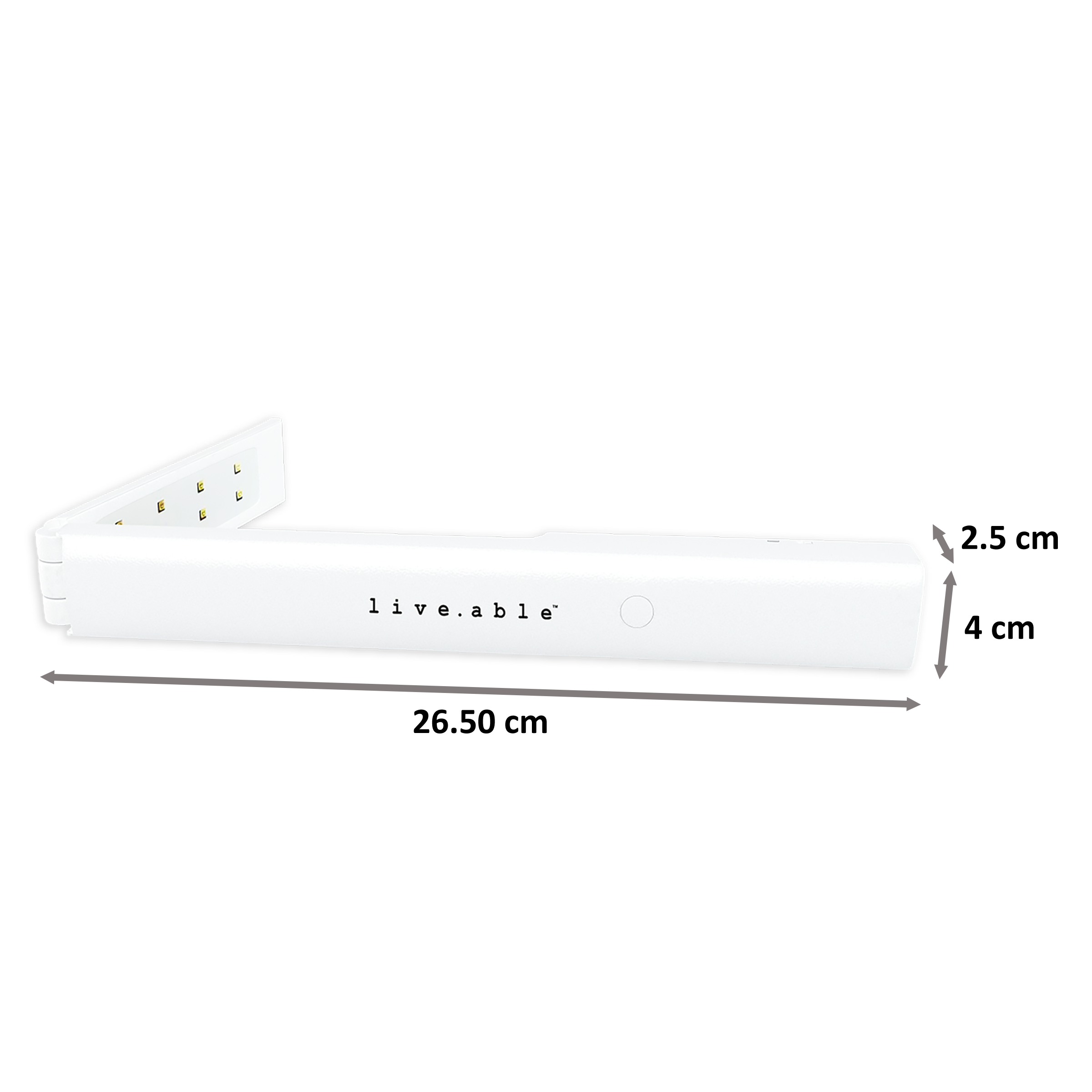 Liveable Virusbloc UVC Wand (90 Seconds Disinfection Time, VBUVC001, White)_2