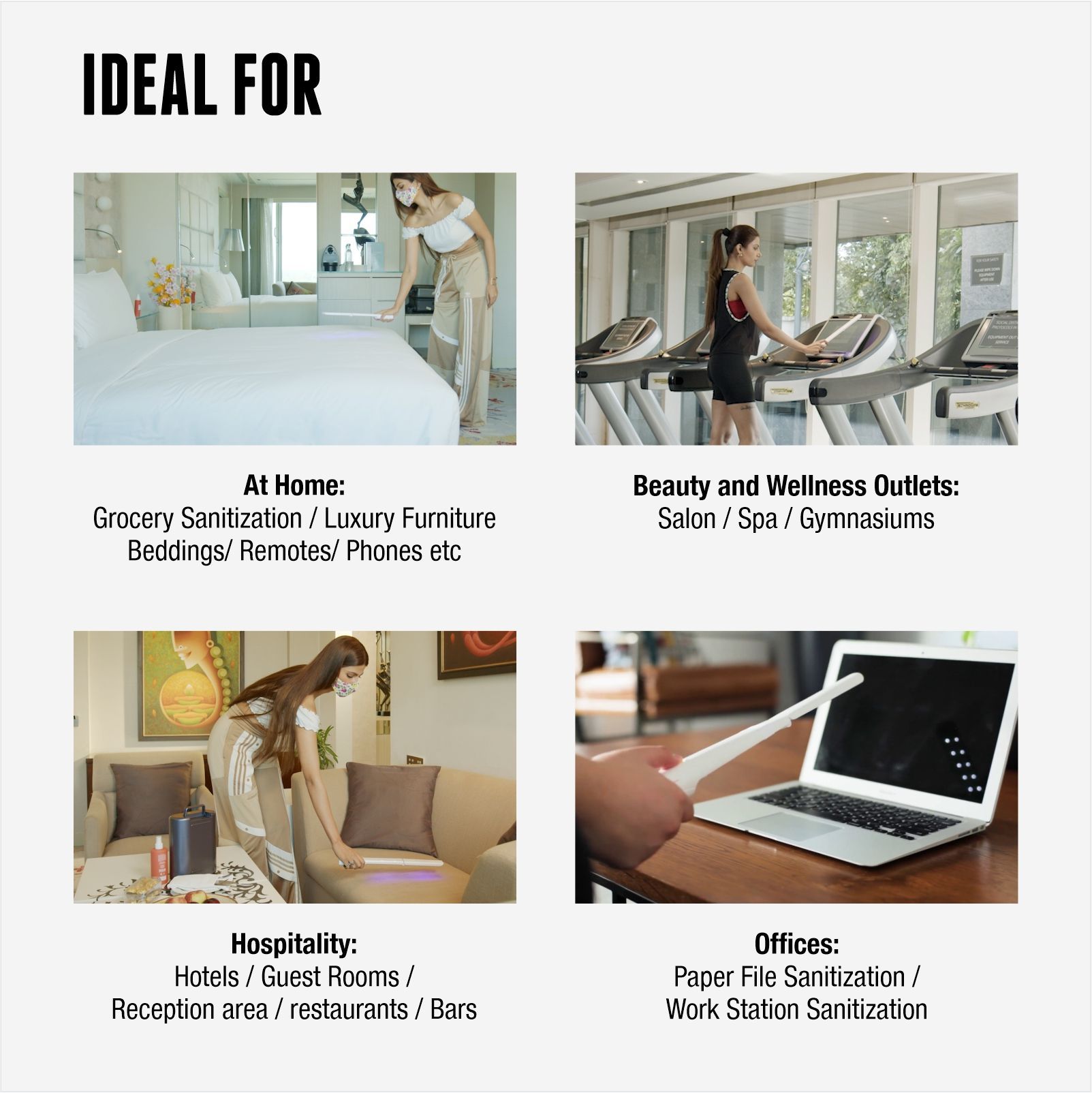 Liveable Virusbloc UVC Wand (90 Seconds Disinfection Time, VBUVC001, White)_10