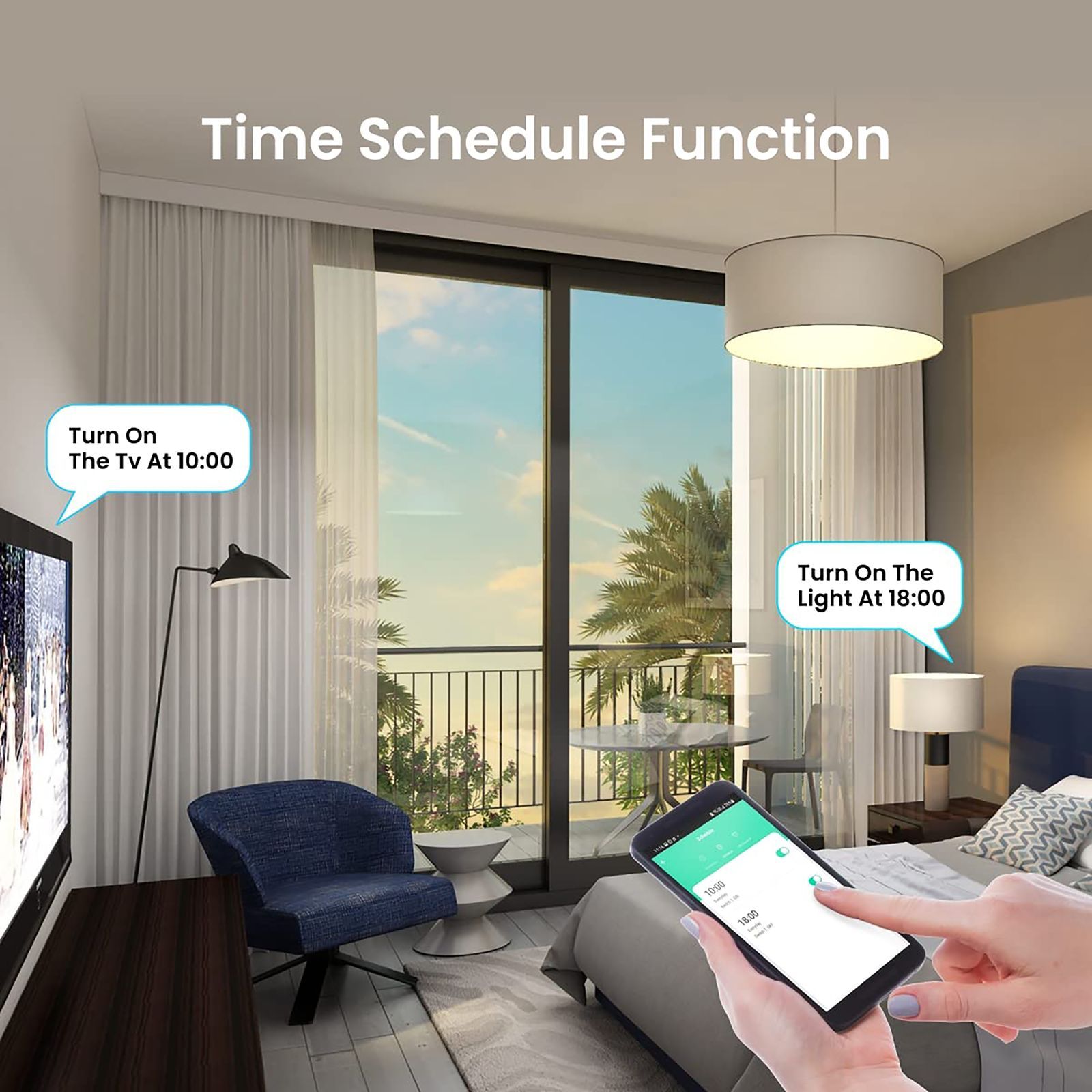 PORTRONICS Splug 16 Alexa and Google Assistant Supported Smart Plug For Home Appliances (Fire-Resistant, POR 1475, White) PORTRONICS Splug 16 Alexa and Google Assistant Supported Smart Plug For Home Appliances (Fire-Resistant, POR 1475, White)_3