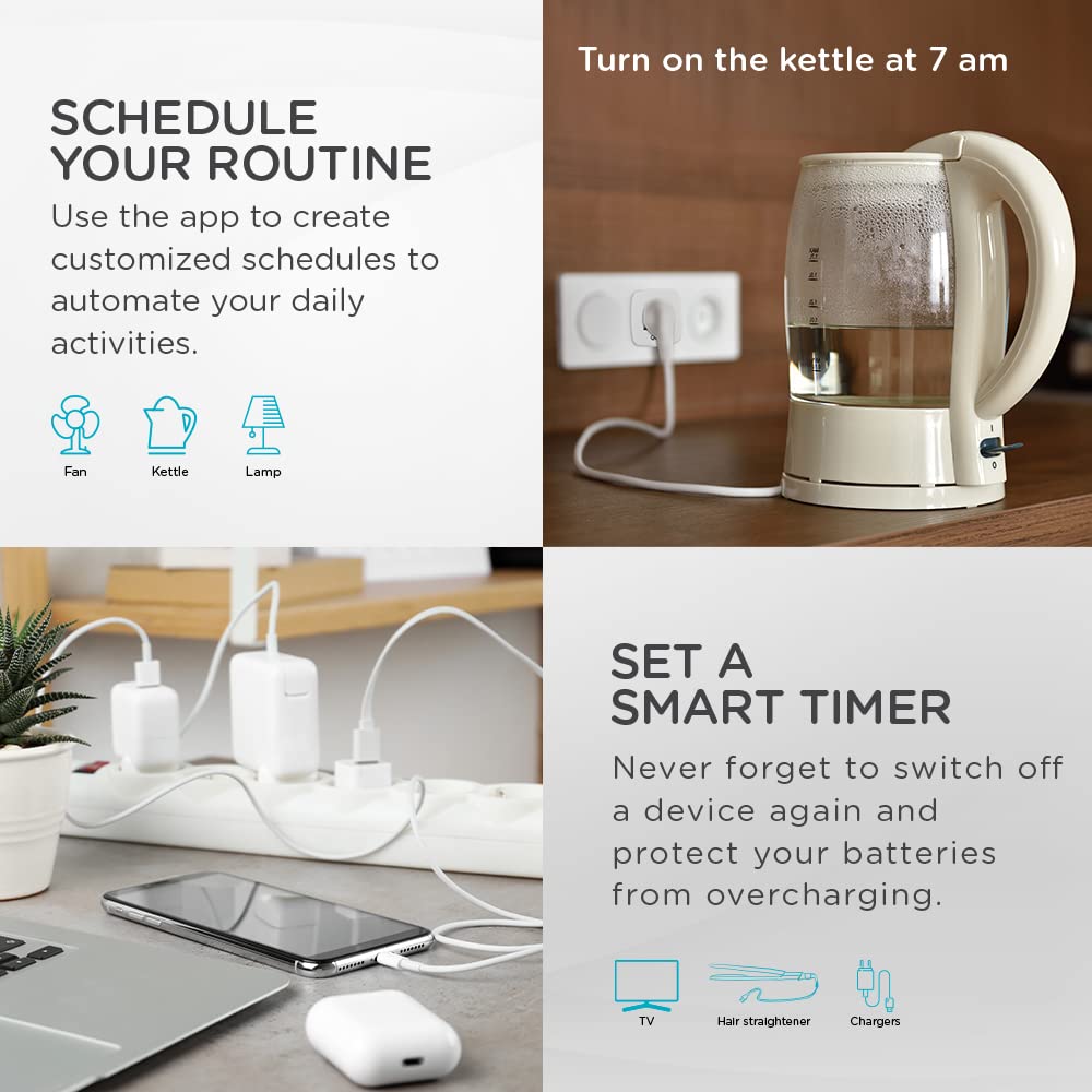 Qubo Smart Plug- 10 A Smart Plug (Alexa and Google Assistant Support, HSP02D1001, White)_3