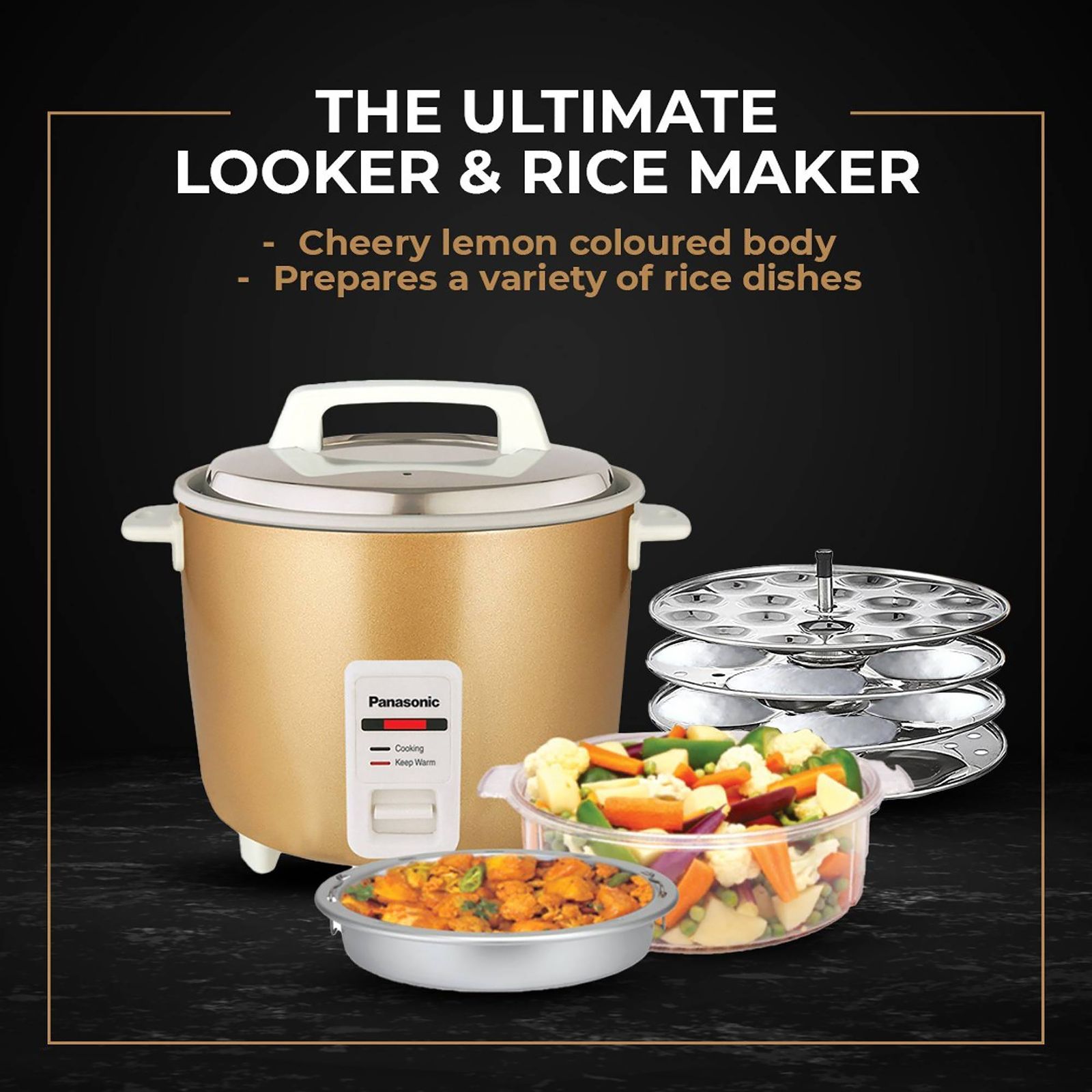 Panasonic Ultimate 1.8 Litre Electric Rice Cooker with Keep Warm Function (Metallic Gold) Panasonic Ultimate 1.8 Litre Electric Rice Cooker with Keep Warm Function (Metallic Gold)_18