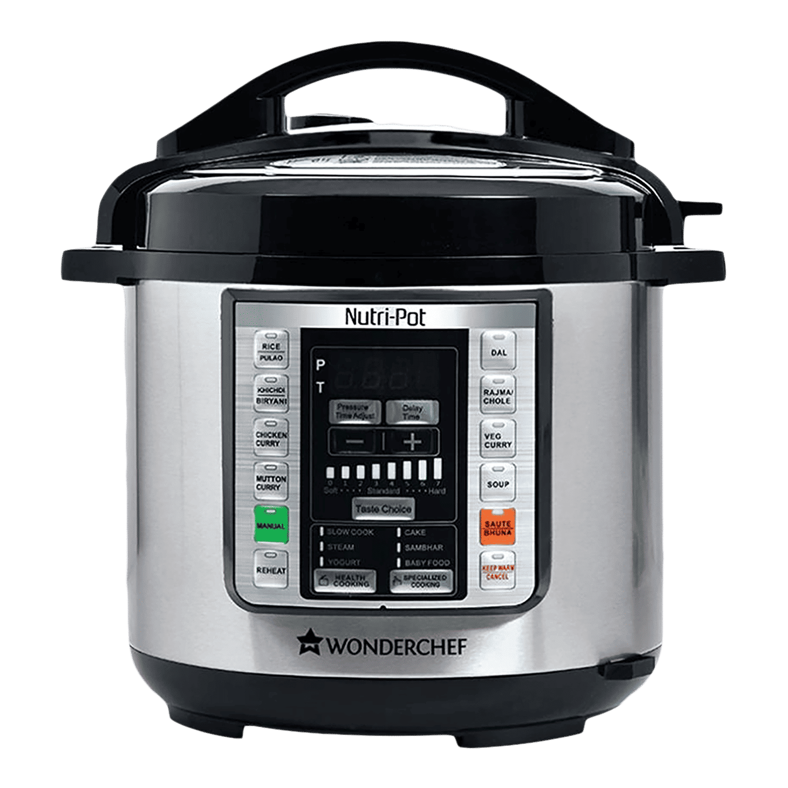 WONDERCHEF Nutri-Pot 6 Litre Electric Pressure Cooker with 7-in-1 Functions (Silver)_1