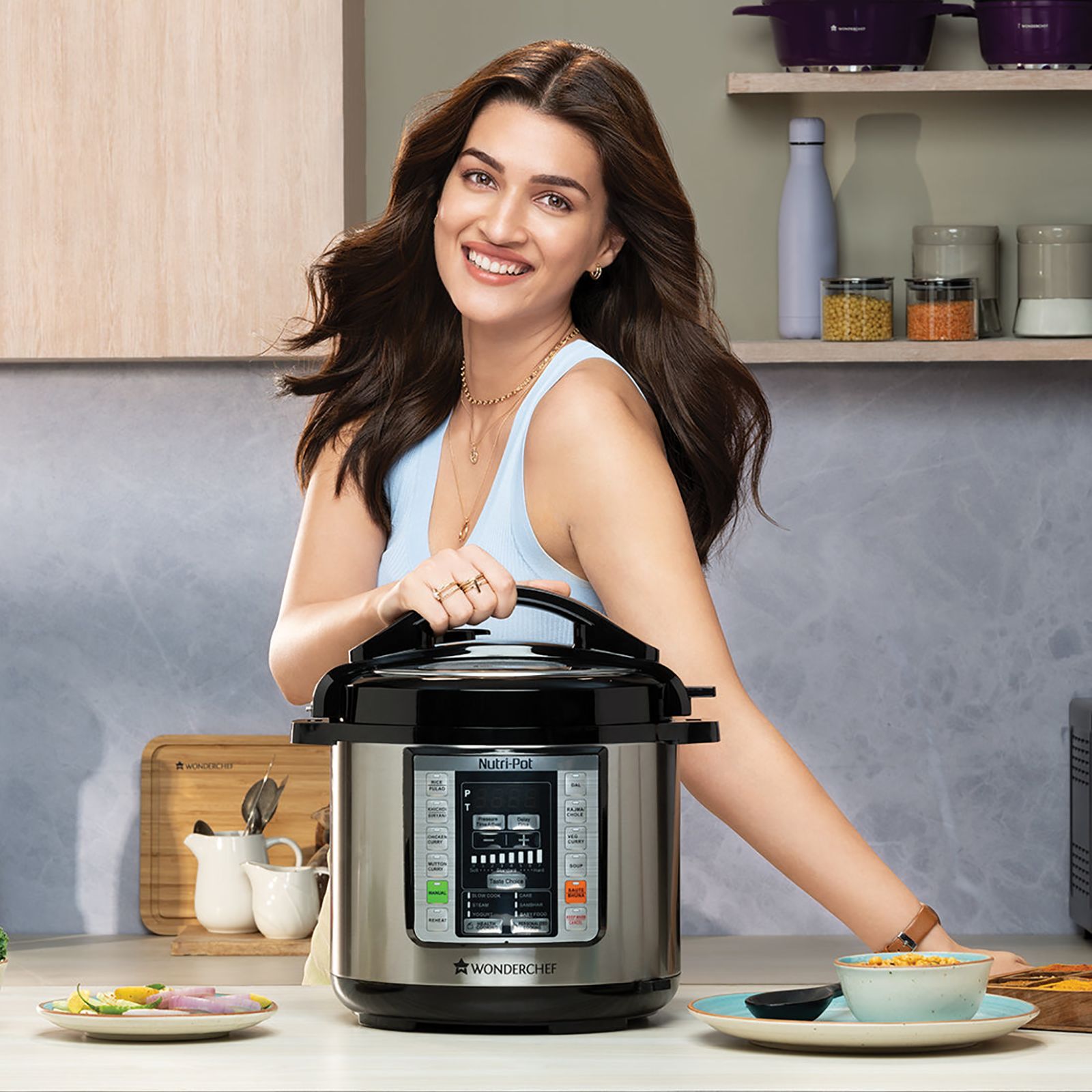 WONDERCHEF Nutri-Pot 3 Litre Electric Pressure Cooker with One Touch Operation (Silver)_10