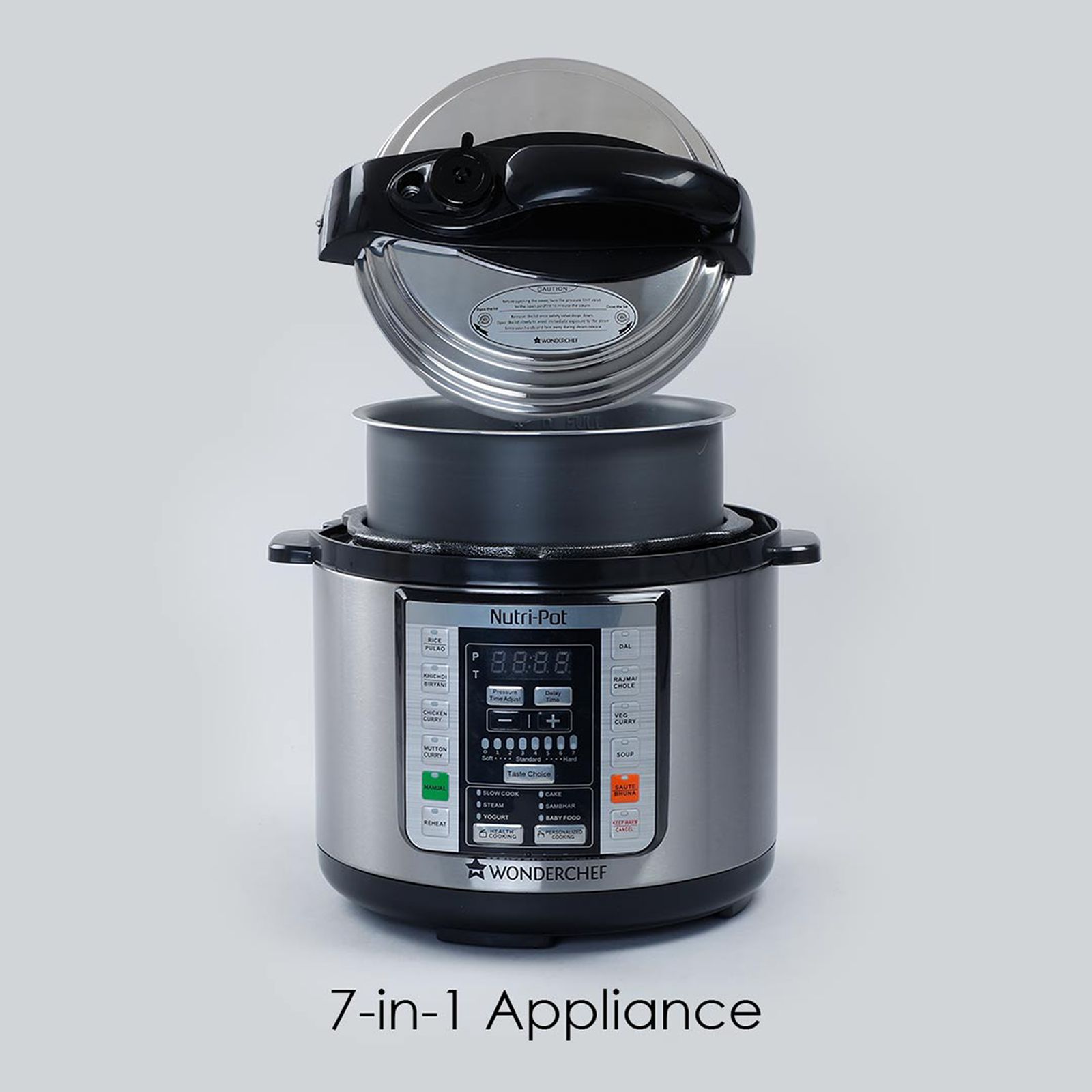 WONDERCHEF Nutri-Pot 3 Litre Electric Pressure Cooker with One Touch Operation (Silver)_13