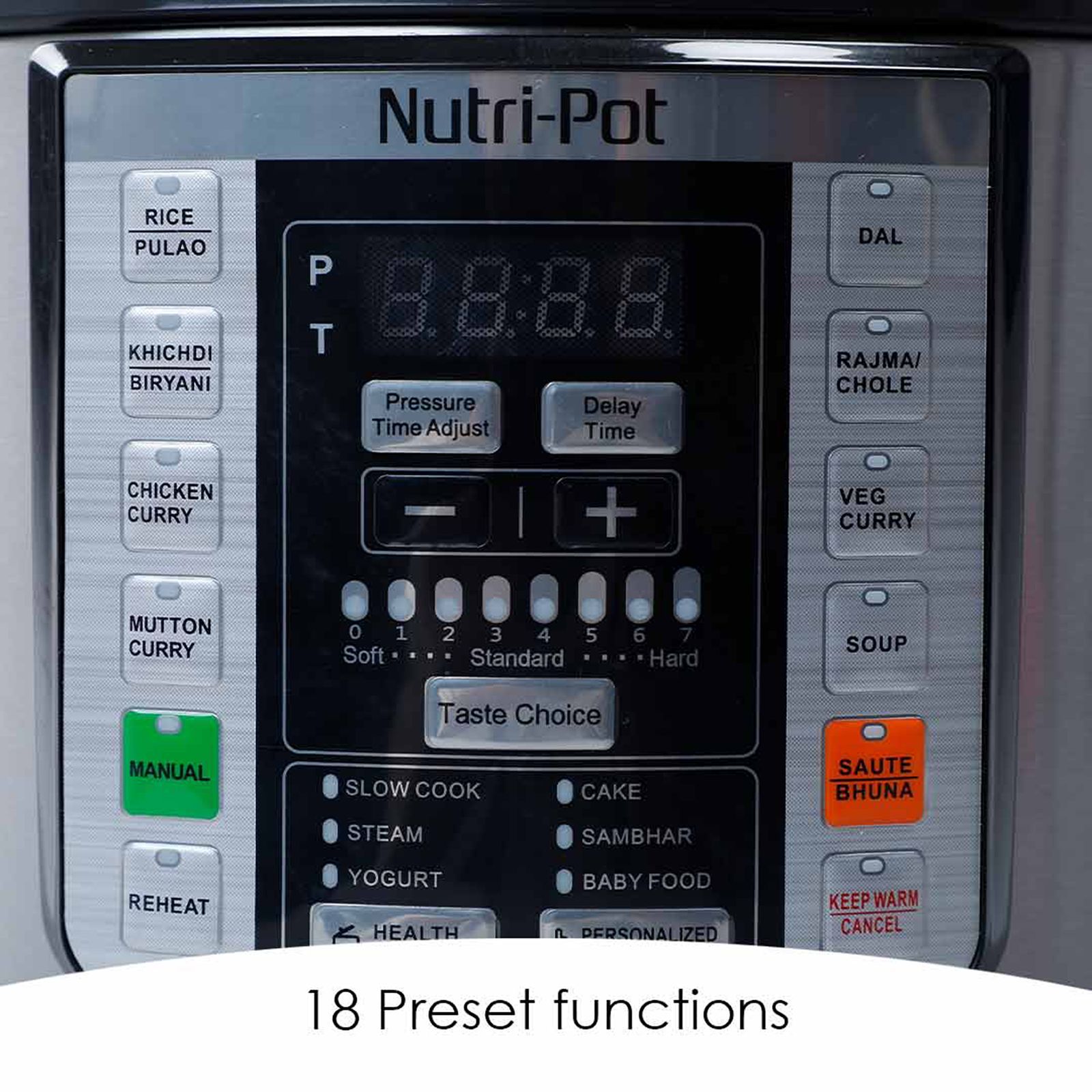 WONDERCHEF Nutri-Pot 3 Litre Electric Pressure Cooker with One Touch Operation (Silver)_4