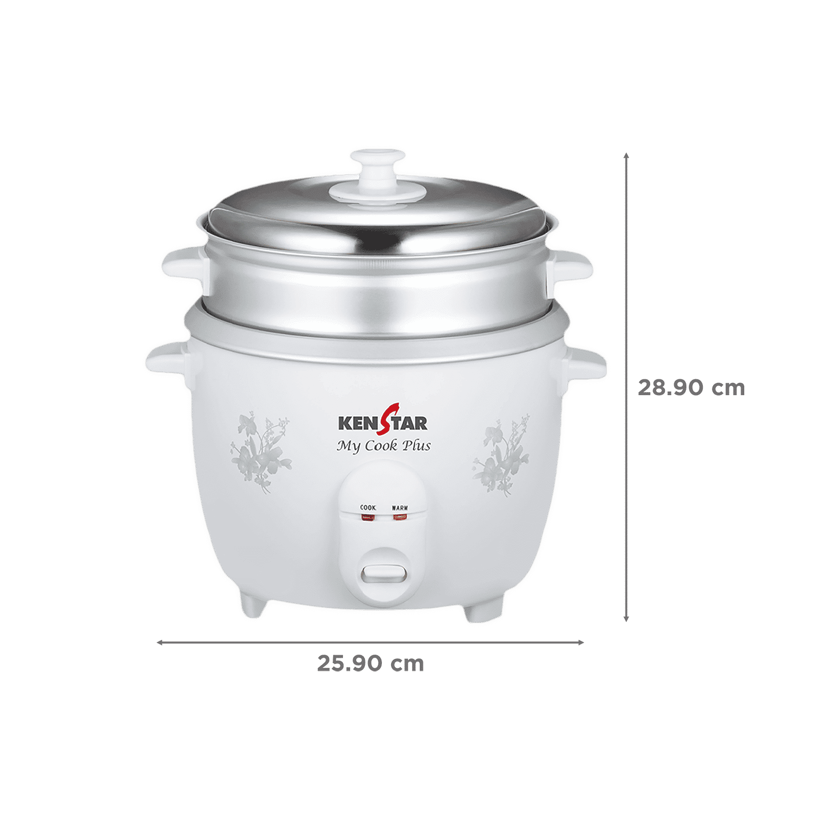 KENSTAR My Cook Plus 1.8 Litre Electric Rice Cooker with Keep Warm Function (White) KENSTAR My Cook Plus 1.8 Litre Electric Rice Cooker with Keep Warm Function (White)_2