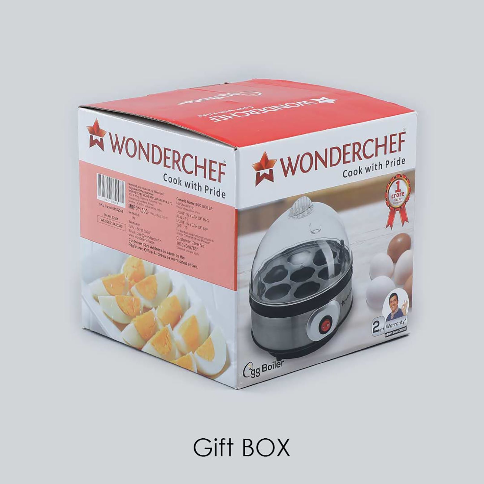 WONDERCHEF 7 Egg Electric Egg Boiler with Auto Shut Off (Silver)_6