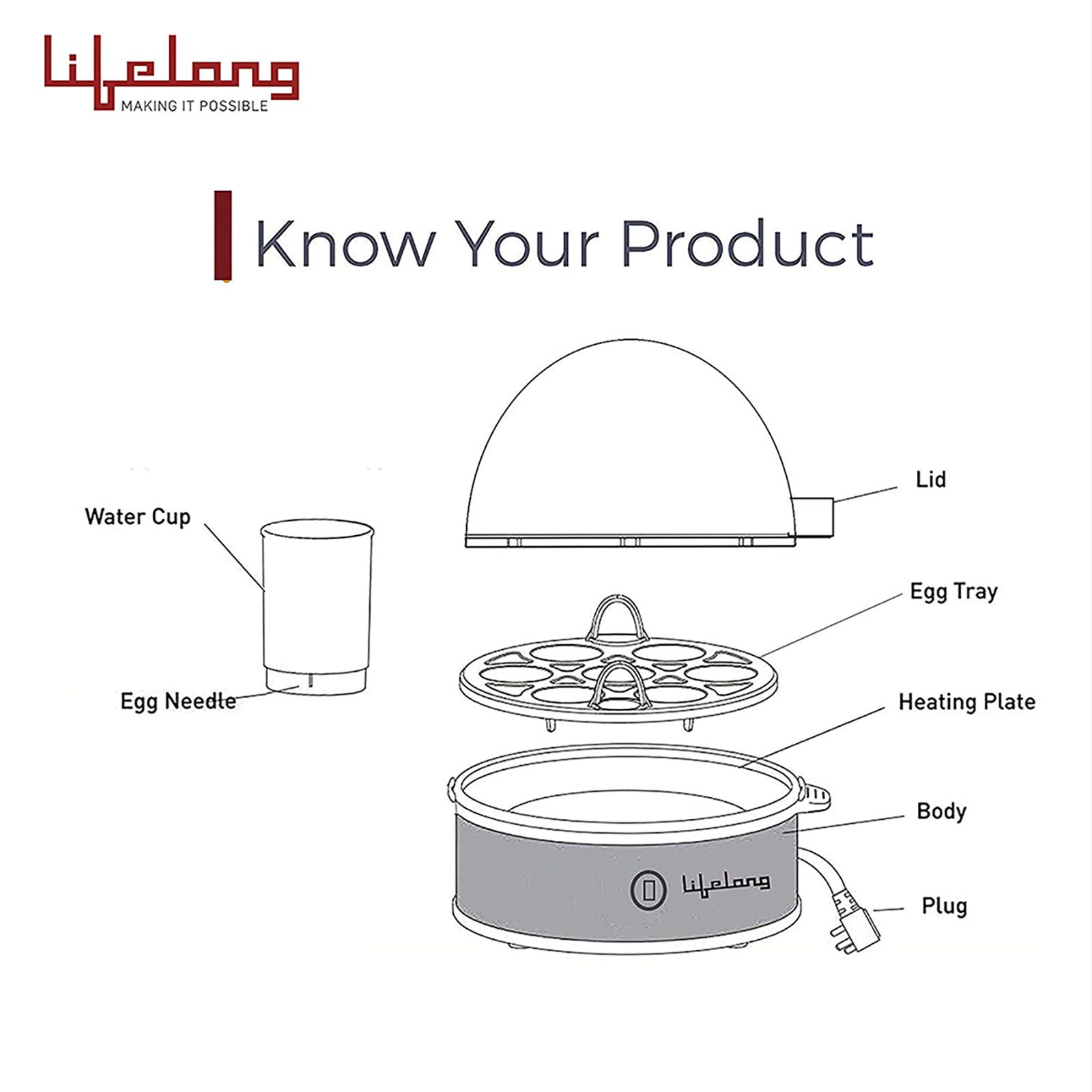 Lifelong LLEB01 7 Egg Electric Egg Boiler with Overheat Protection (Silver)_5