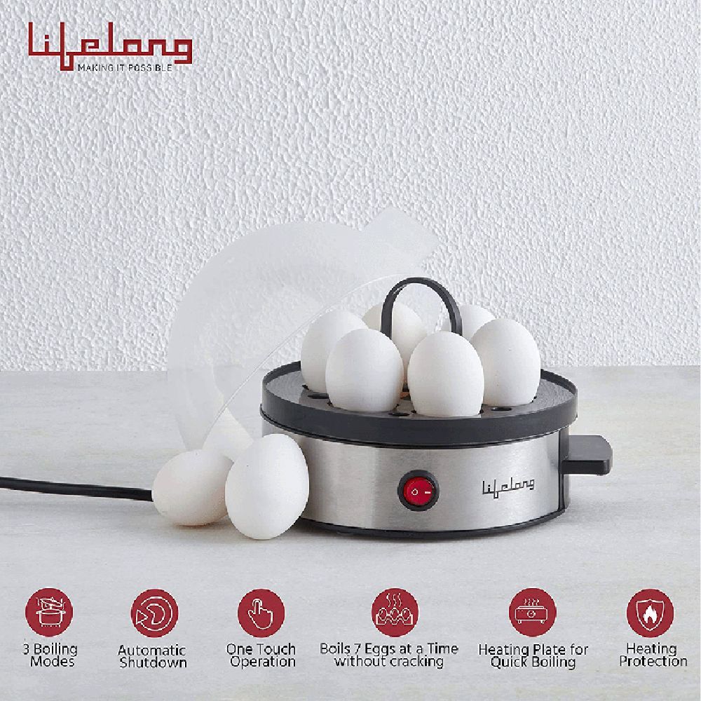 Lifelong LLEB01 7 Egg Electric Egg Boiler with Overheat Protection (Silver)_9