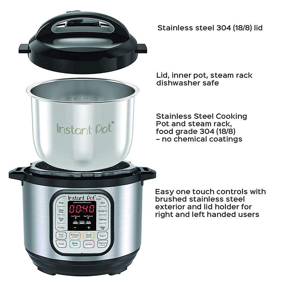 Instant Pot Duo 5.7 Litre Electric Multi Cooker with Keep Warm Function (Silver)_6