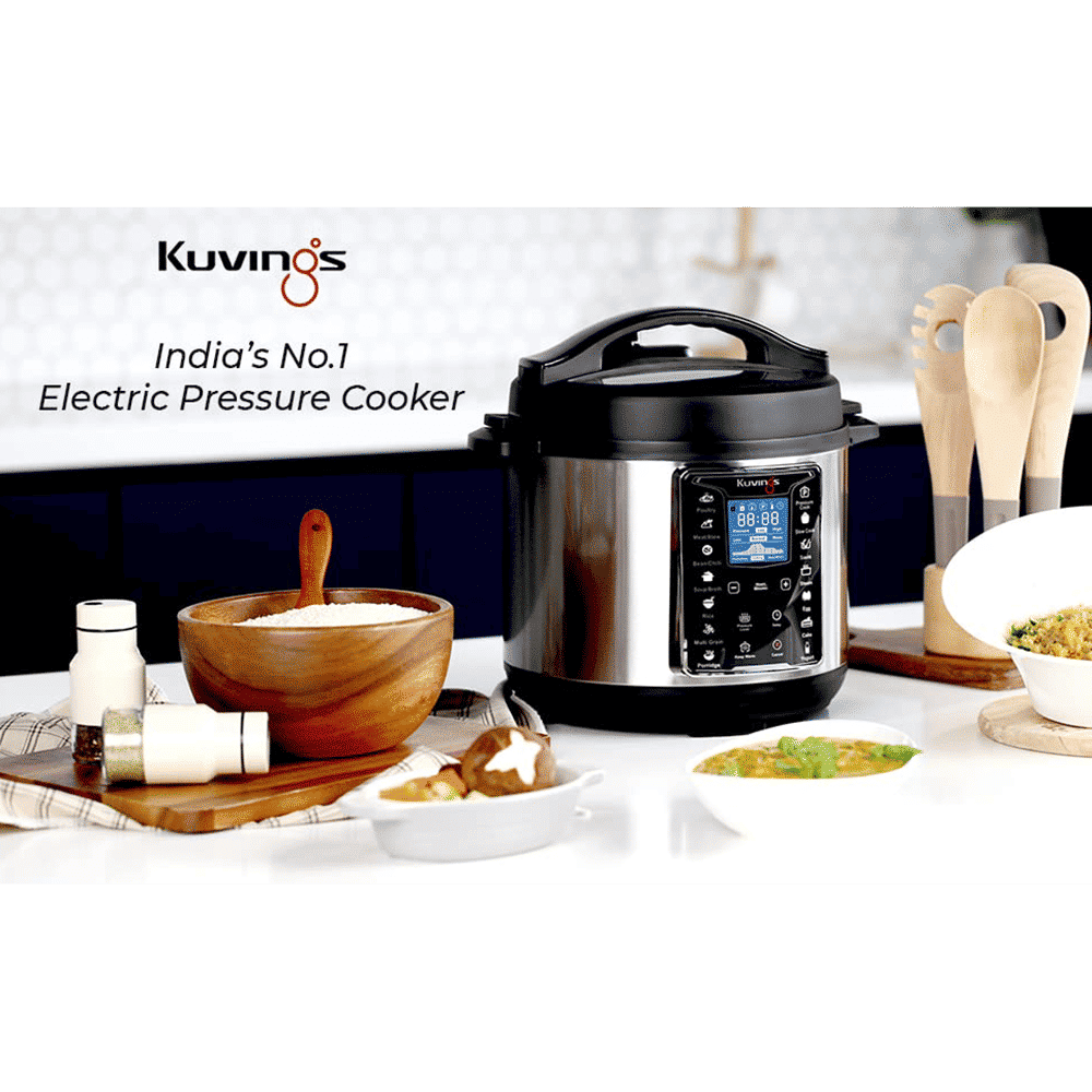 Kuvings 6 Litre Electric Multi Pot Cooker with Touch Panel with LCD Screen (Silver)_10