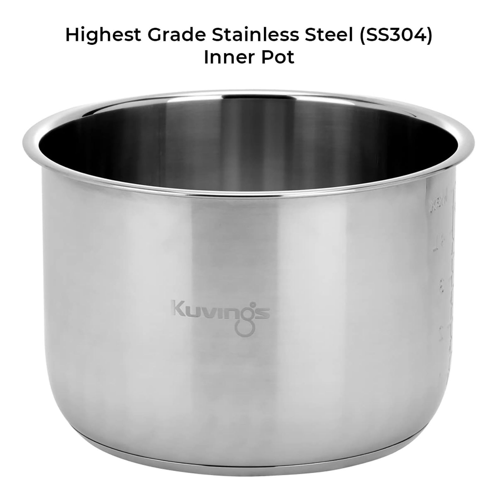 Kuvings Multipot 6 Litre Electric Pressure Cooker with 14 Easy Touch Cooking Program (Silver)_6