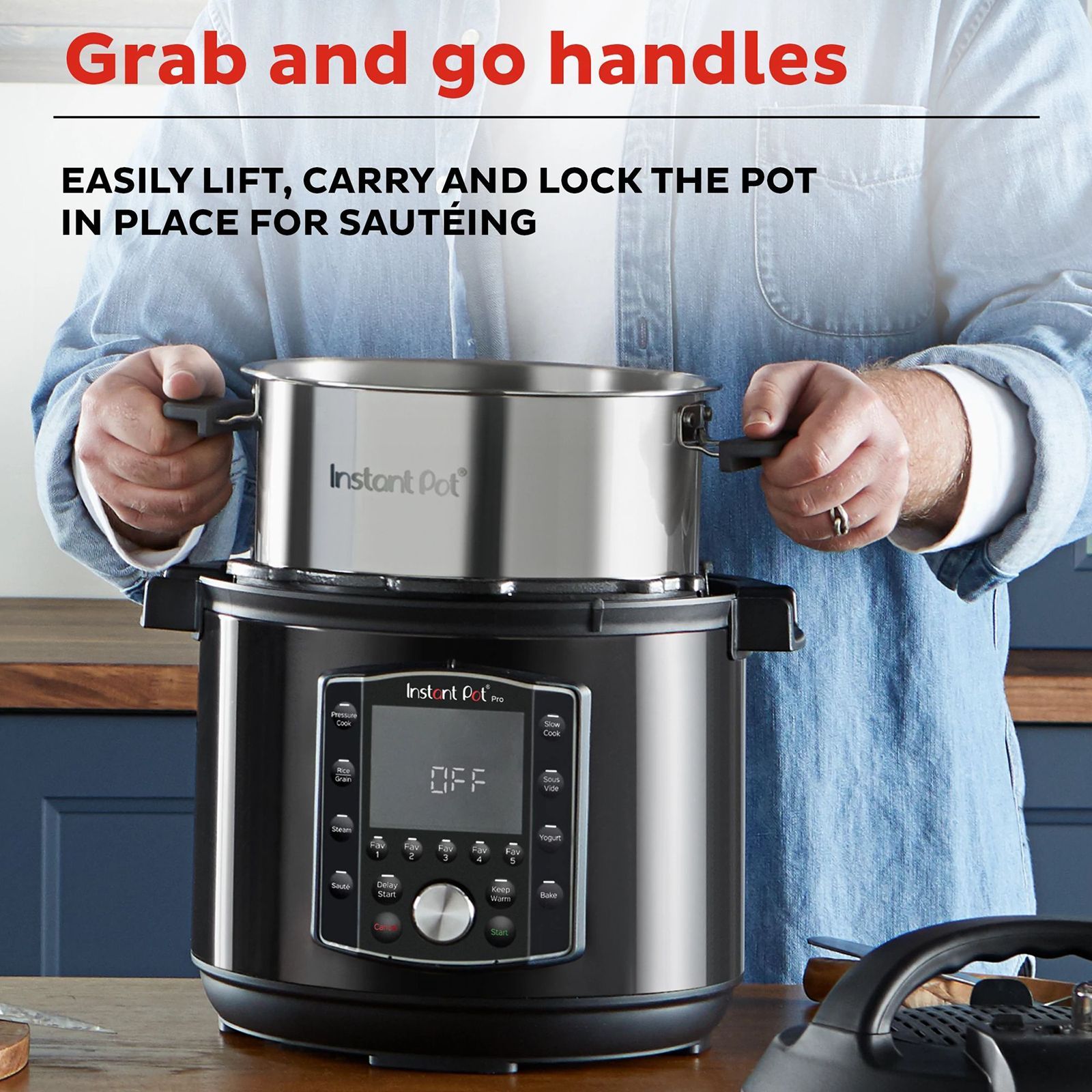 Instant Pot Pro 5.35 Litre Electric Multi Pot Cooker with Keep Warm Function (Black)_5