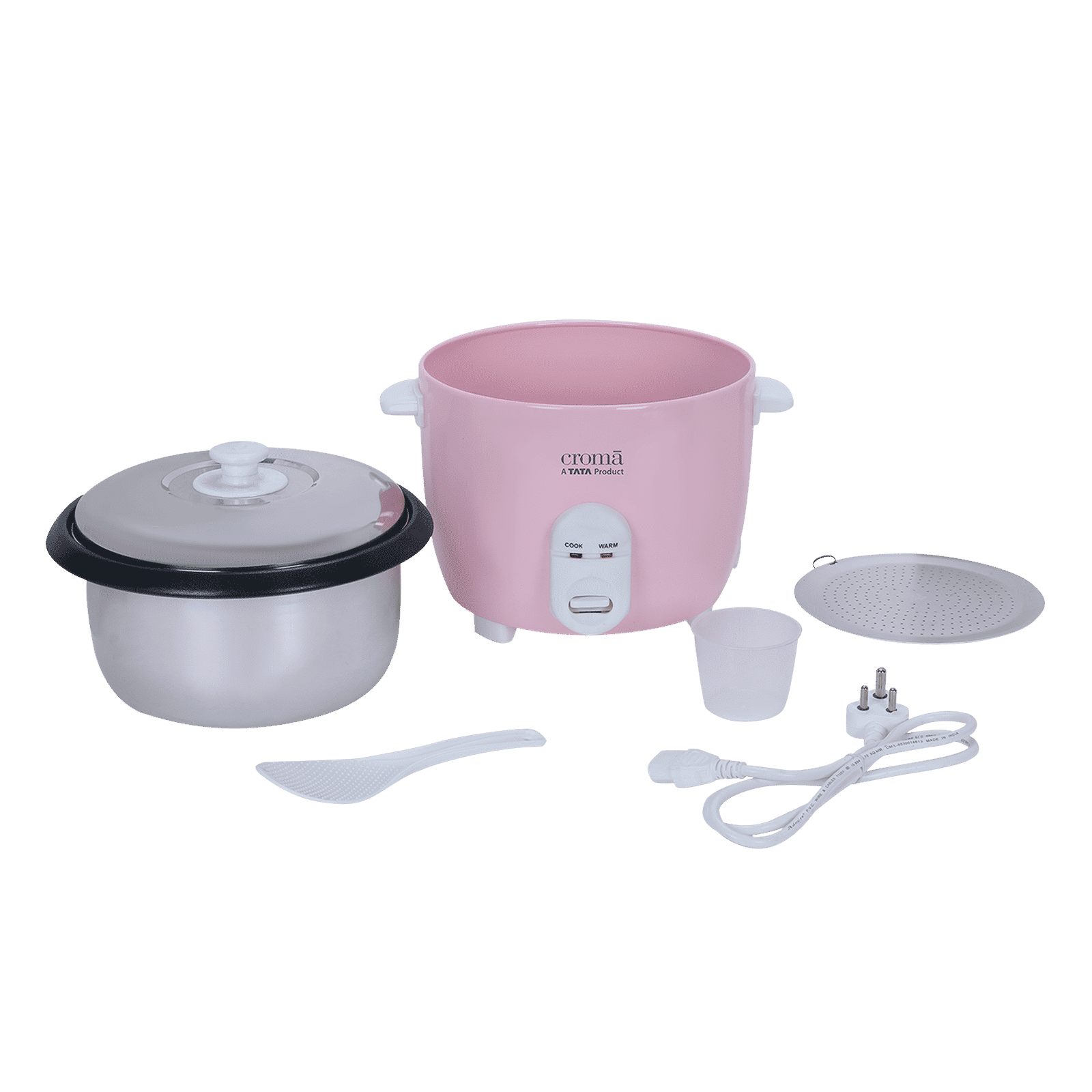 Croma 1.8 Litre Electric Rice Cooker with Keep Warm Function (Pink) Croma 1.8 Litre Electric Rice Cooker with Keep Warm Function (Pink)_6