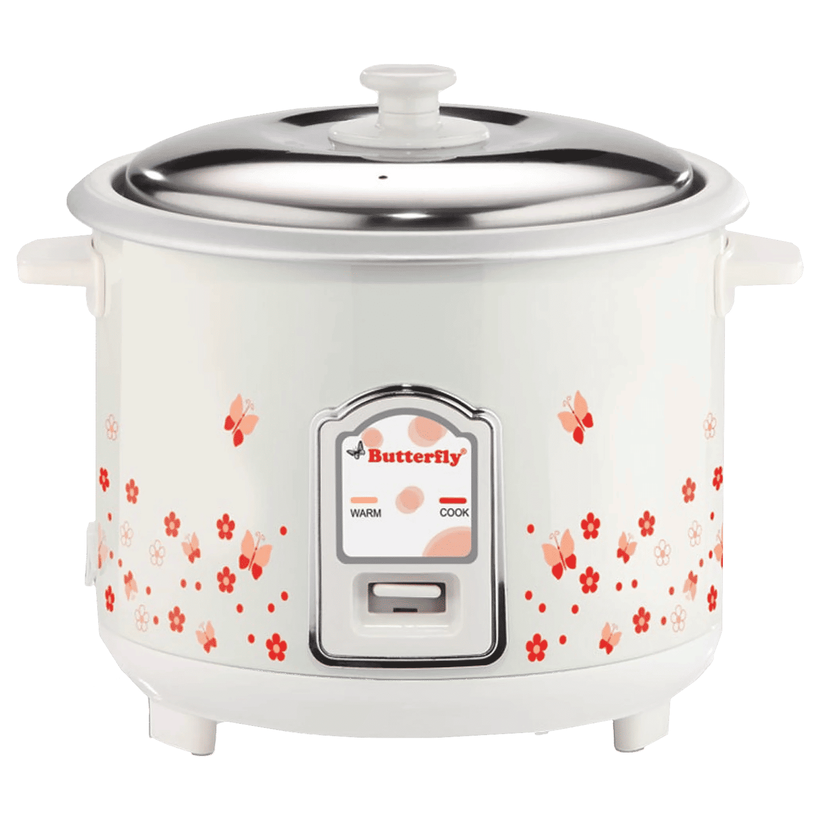 Butterfly Blossom 1.8 Litre Electric Rice Cooker with Cool Touch Body (White)_1
