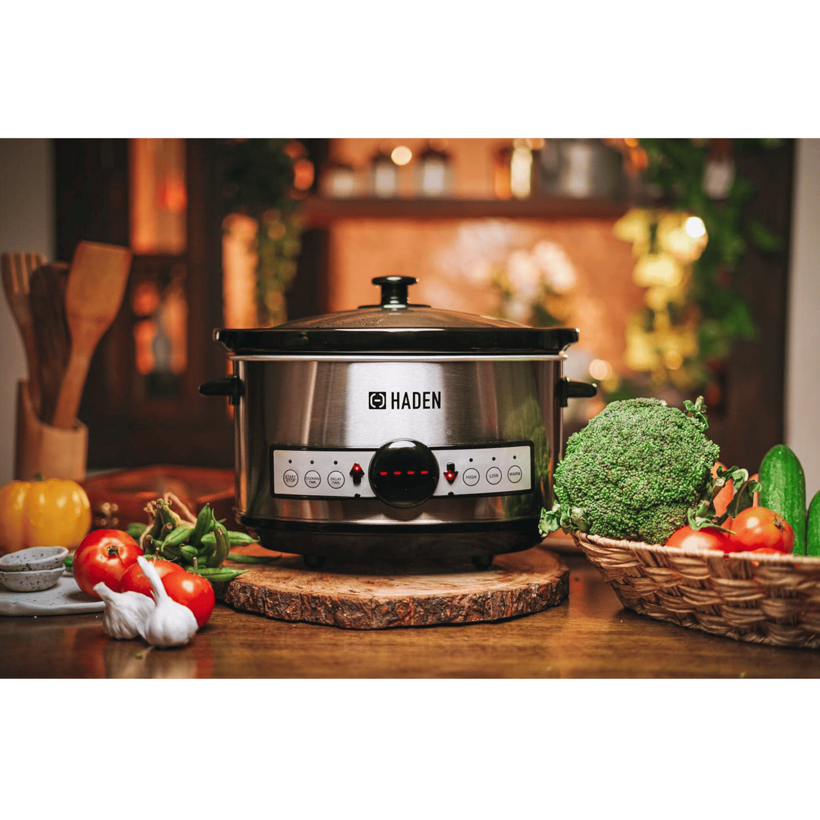 HADEN 3.5 Litre Electric Slow Cooker with Power Light Indicator (Silver) HADEN 3.5 Litre Electric Slow Cooker with Power Light Indicator (Silver)_6