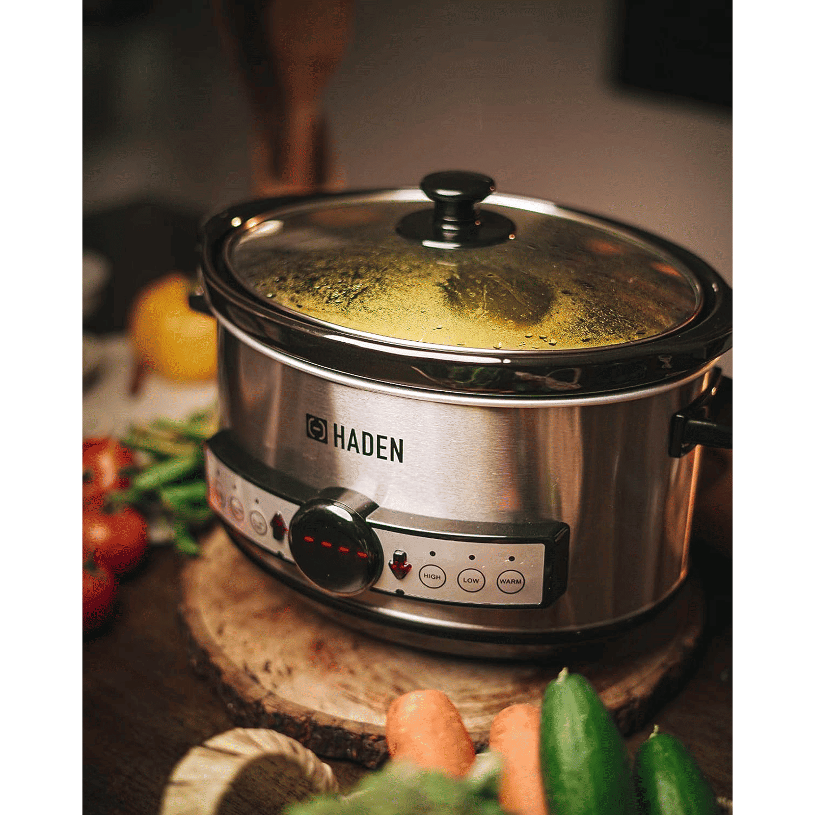 HADEN 3.5 Litre Electric Slow Cooker with Power Light Indicator (Silver) HADEN 3.5 Litre Electric Slow Cooker with Power Light Indicator (Silver)_7