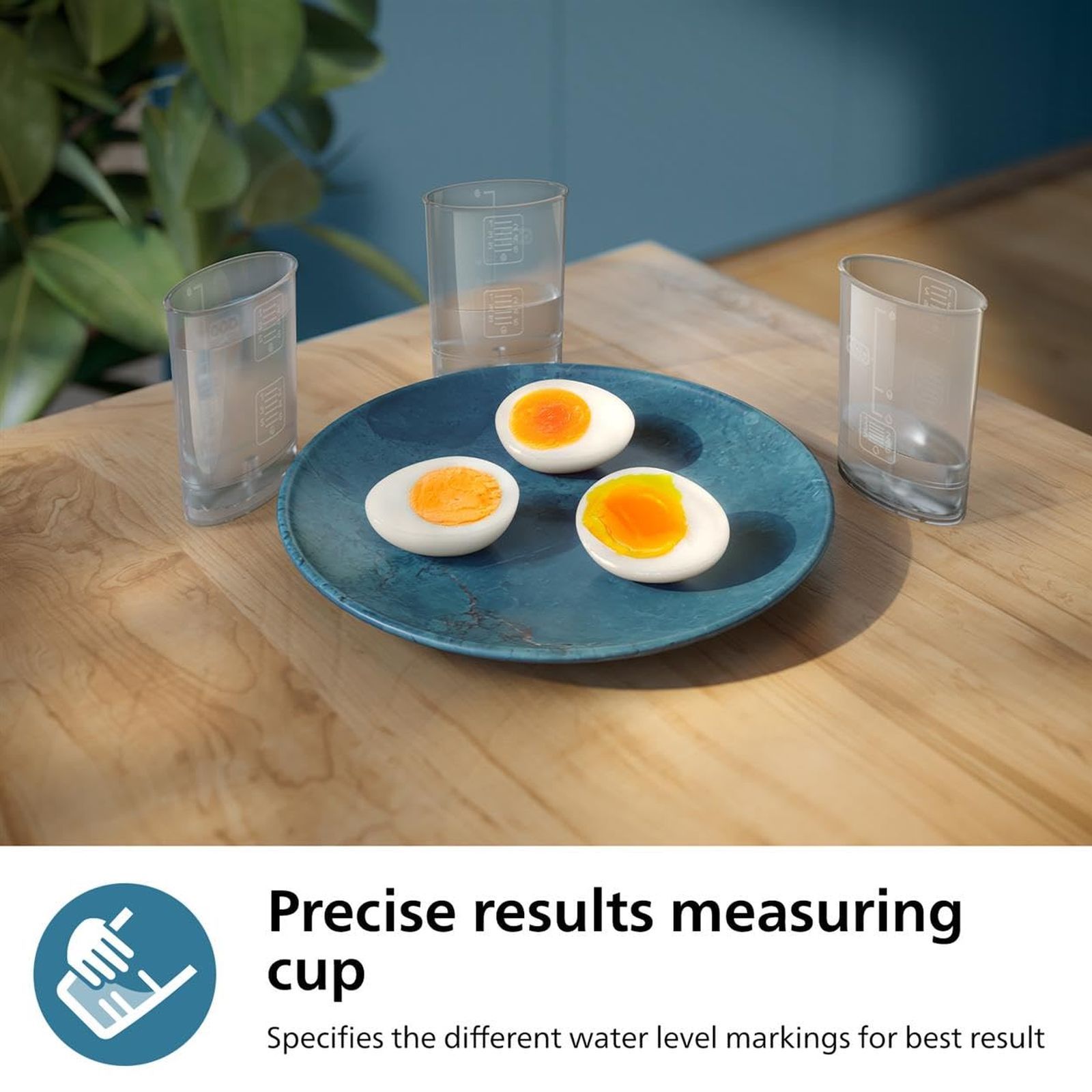 PHILIPS 3000 Series 6 Egg Electric Egg Boiler with Three Cooking Levels (Deep Black)_6