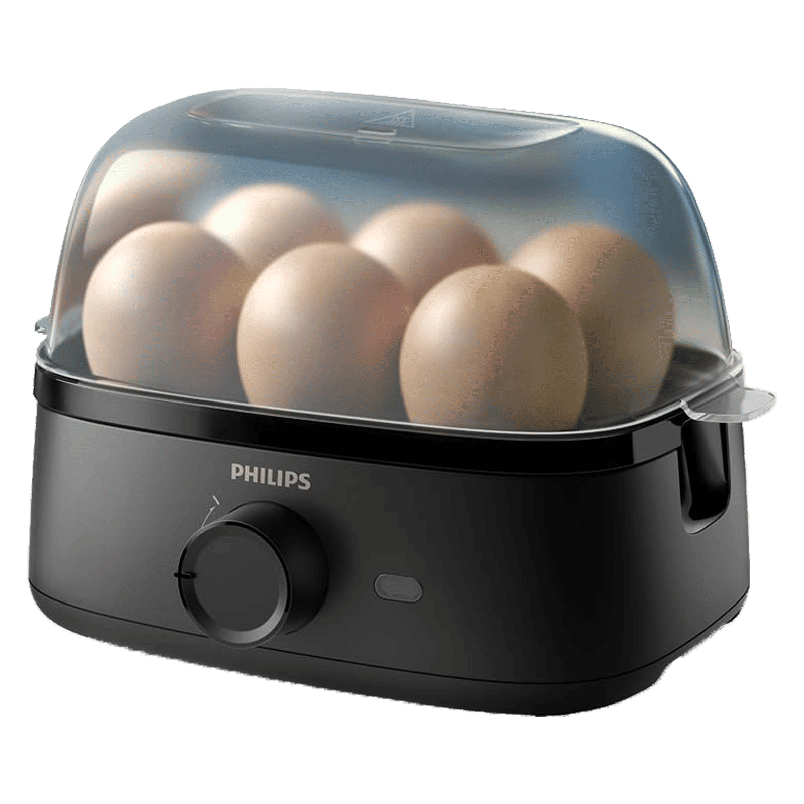 PHILIPS 3000 Series 6 Egg Electric Egg Boiler with Three Cooking Levels (Deep Black)_1