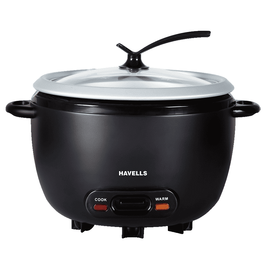 Havells X Press 1 Litre 400 Watt Rice Cooker (GHCRCCXK040, Black) Havells X Press 1 Litre 400 Watt Rice Cooker (GHCRCCXK040, Black)_1