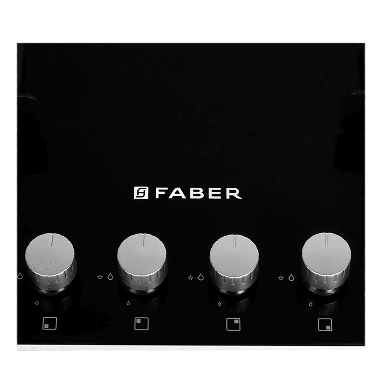 Faber HTG 753 CRS BR CI Tempered Glass Top 4 Burner Automatic Electric Hob (High Quality Knob, Black)_5