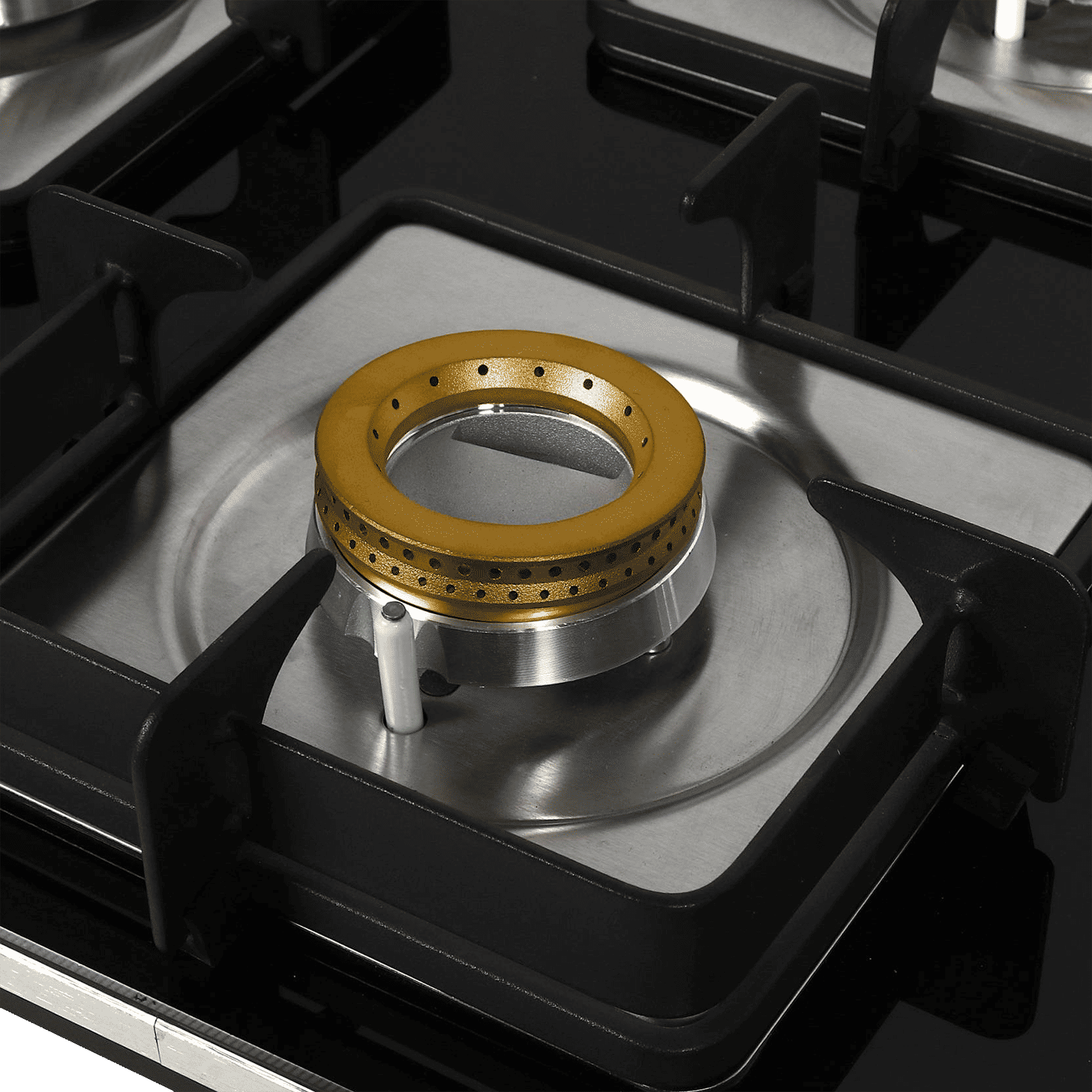 Faber HTG 754 CRS BR CI Toughened Glass Top 4 Burner Automatic Hob (High Quality Knob, Black)_4