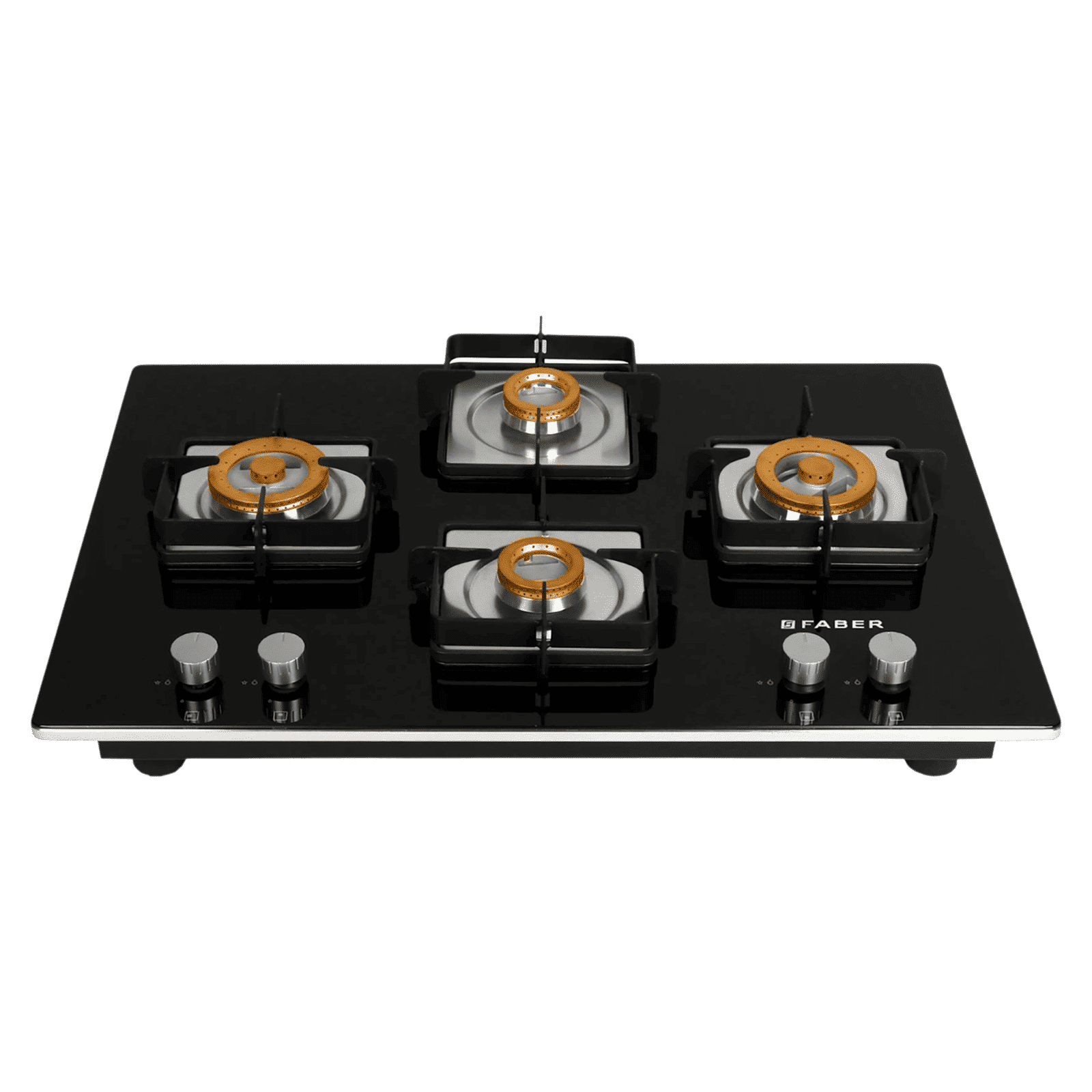 Faber HTG 754 CRS BR CI Toughened Glass Top 4 Burner Automatic Hob (High Quality Knob, Black)_7