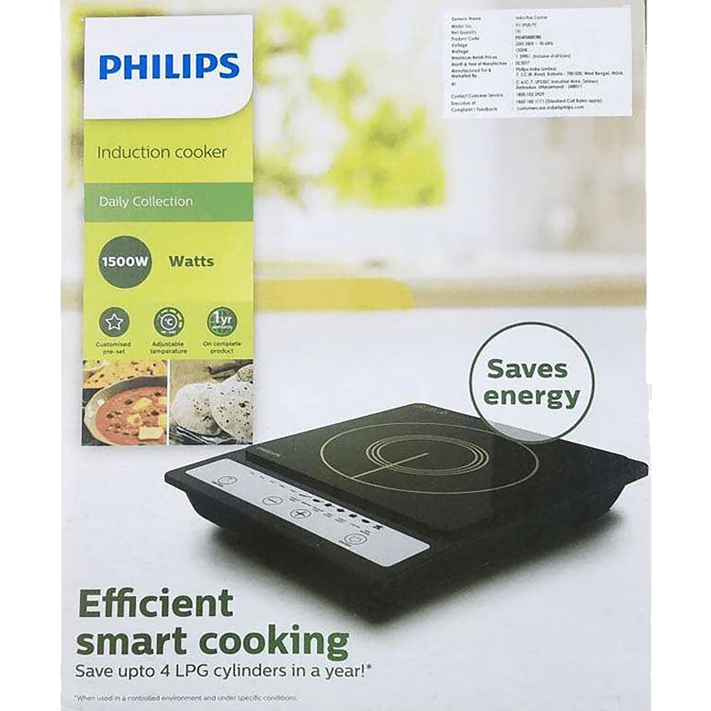 PHILIPS Daily Collection 1500W Single Induction Cooktop with Multiple Cooking Modes_4