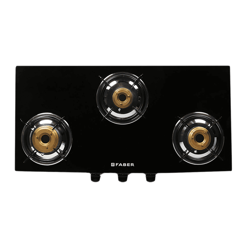 Faber JUMBO 3BB BK AI Toughened Glass Top 3 Burner Automatic Gas Stove (Corrosion Resistance, Black)_6