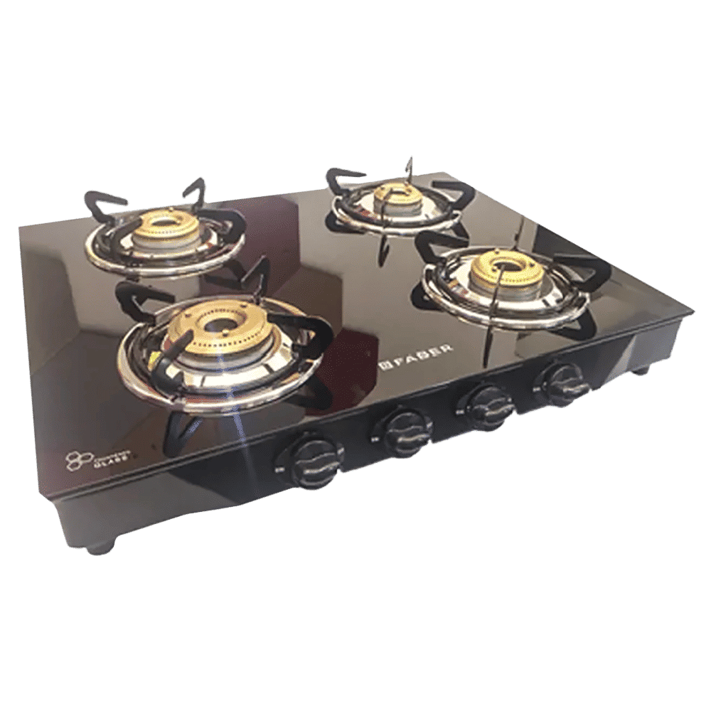 Faber Jumbo 4BB BK AI Toughened Glass Top 4 Burner Automatic Gas Stove (Corrosion Resistance, Black)_8