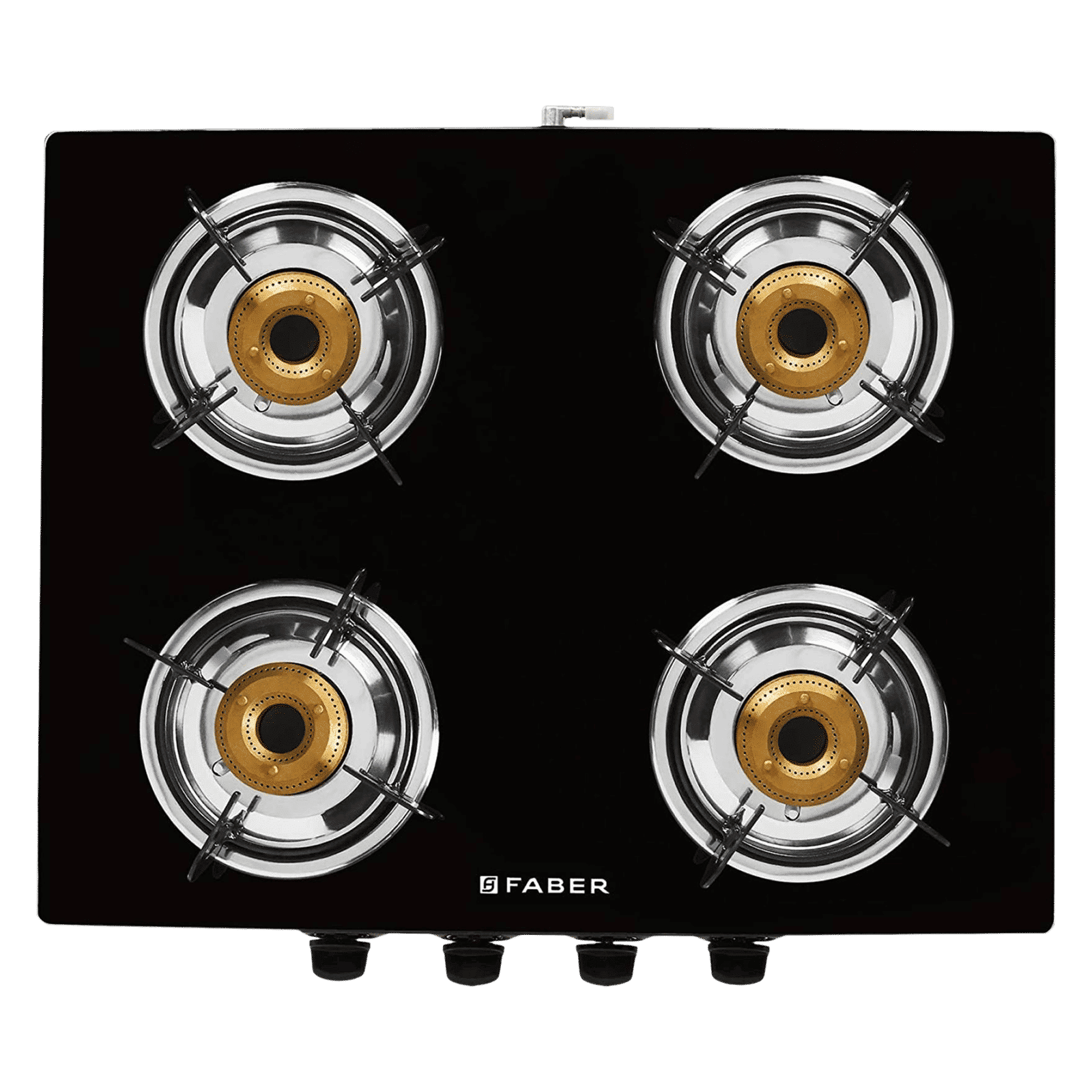 Faber Jumbo 4BB BK AI Toughened Glass Top 4 Burner Automatic Gas Stove (Corrosion Resistance, Black)_6