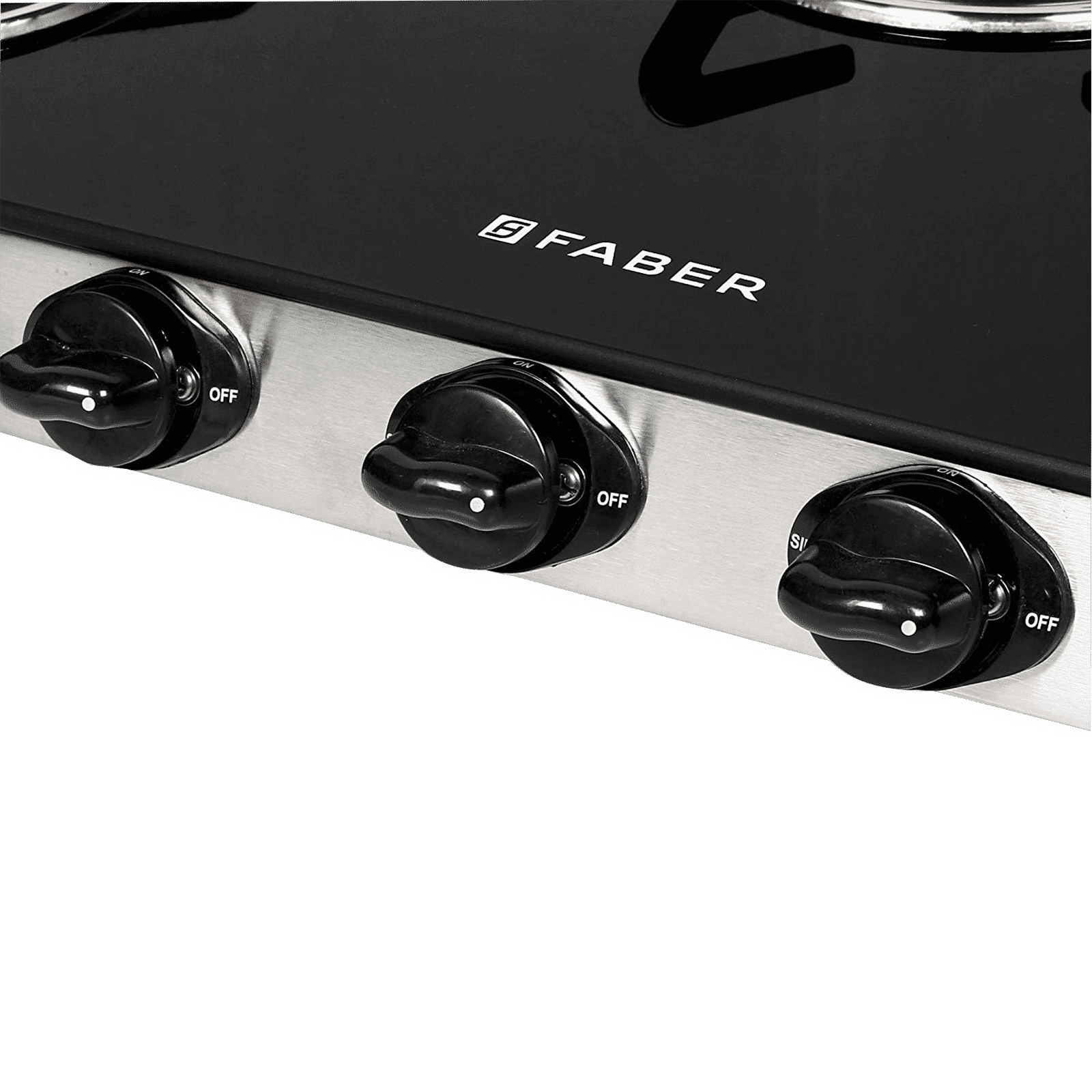 Faber Jumbo 3BB SS Toughened Glass Top 3 Burner Manual Gas Stove (Corrosion Resistance, Black)_5