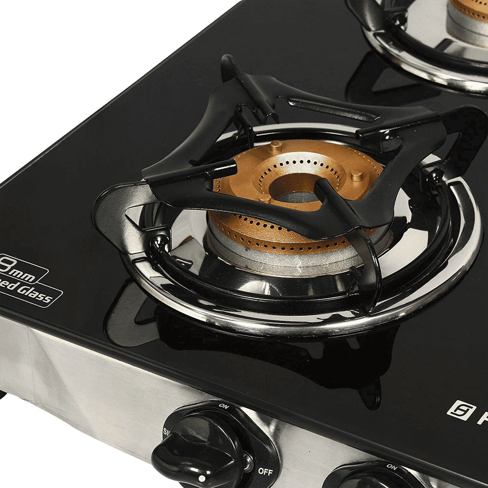 Faber Jumbo 4BB SS Toughened Glass Top 4 Burner Manual Gas Stove (Corrosion Resistance, Black)_12
