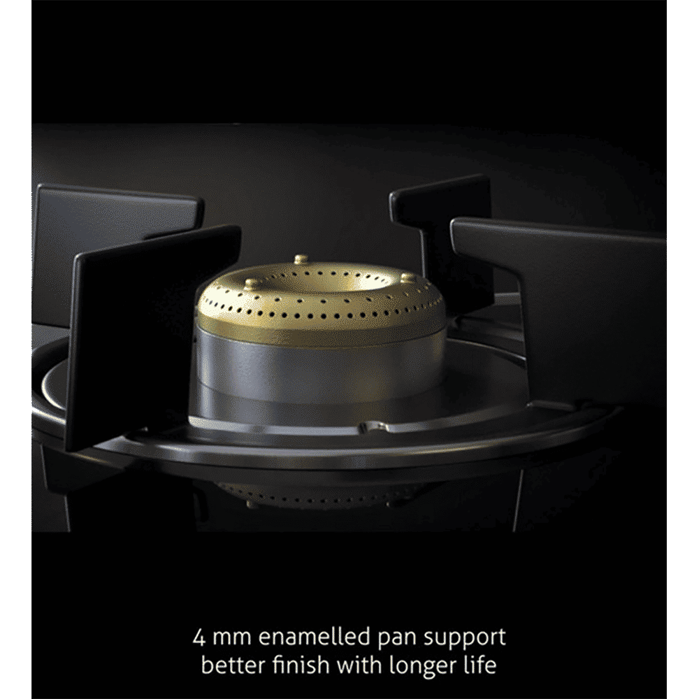 Glen 1038 GT FBM Toughened Glass Top 3 Burner Manual Gas Stove (Scratch & Stain Resistant, Black/White)_13