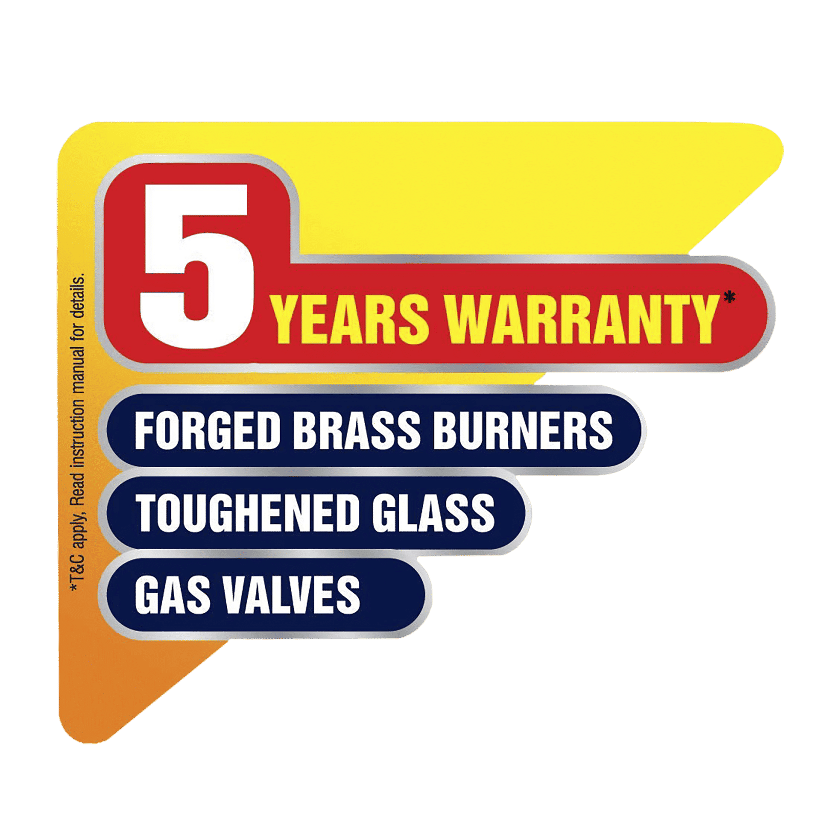 Glen 1042 GT FB Toughened Glass Top 4 Burner Manual Gas Stove (360 Degree Revolving Nozzle, Silver)_7