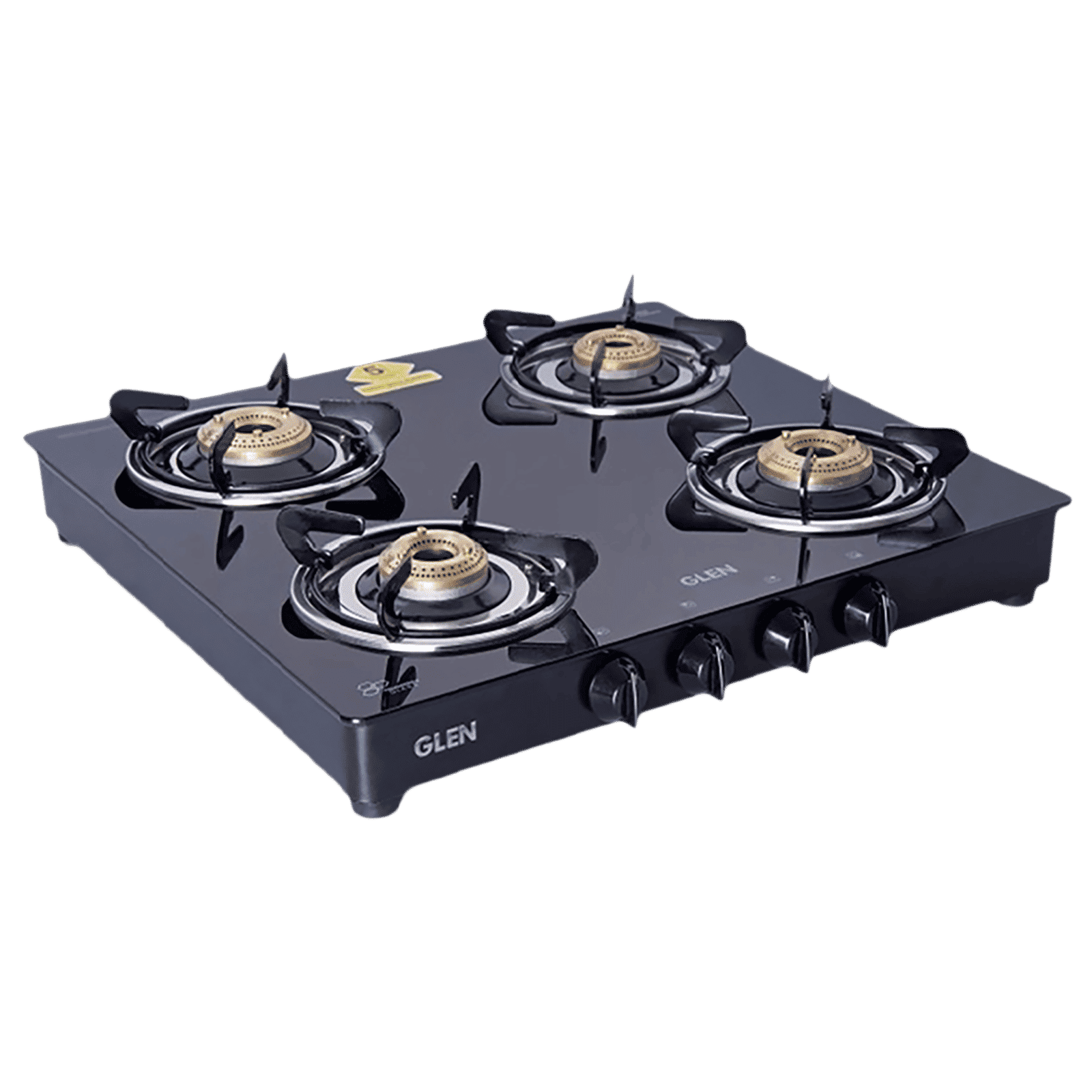 Glen 1043 GT BB BL Toughened Glass Top 4 Burner Manual Gas Stove (Scratch & Stain Resistant, Black) Glen 1043 GT BB BL Toughened Glass Top 4 Burner Manual Gas Stove (Scratch & Stain Resistant, Black)_12