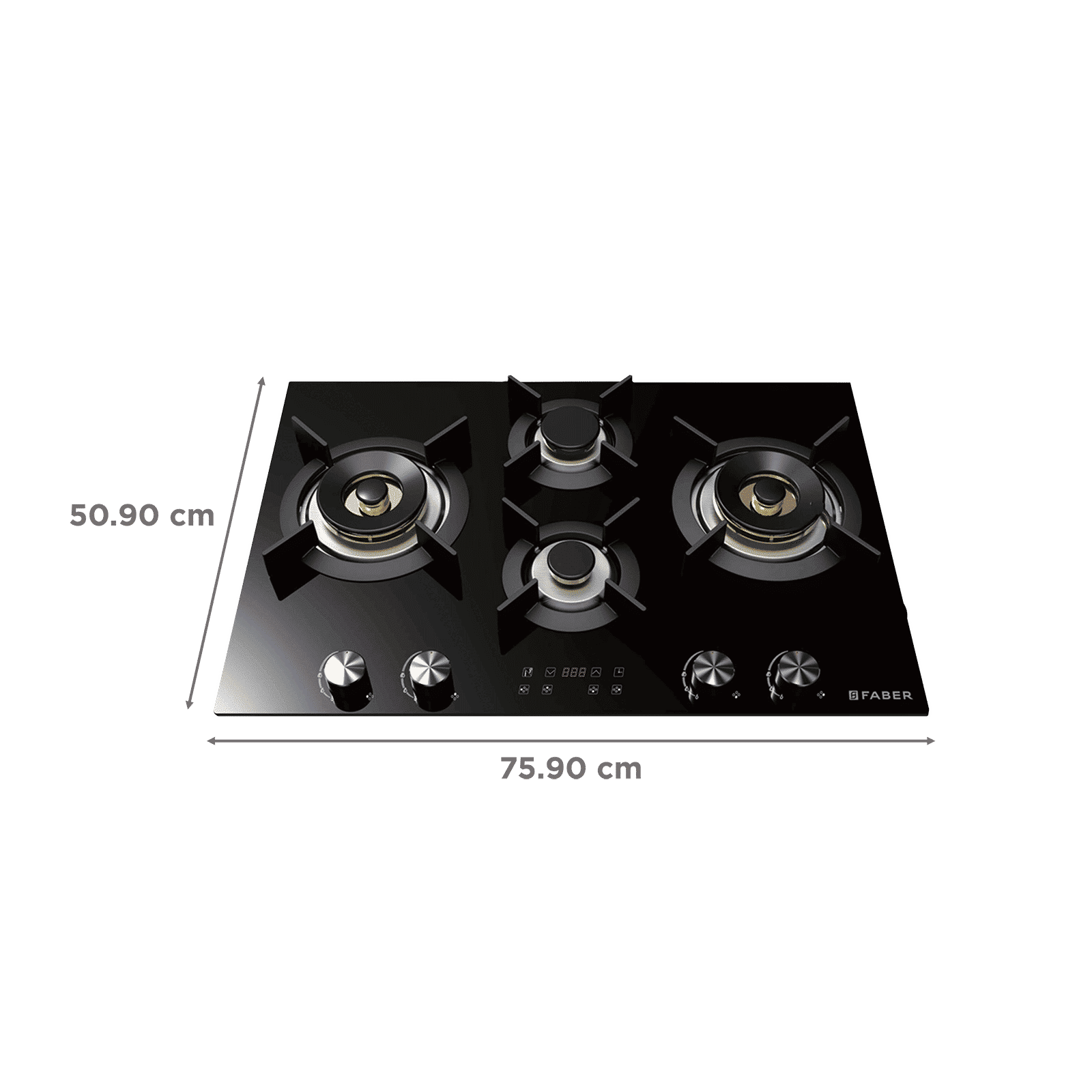 FABER Europa Toughened Glass Top 4 Burner Automatic Hob (Black)_2