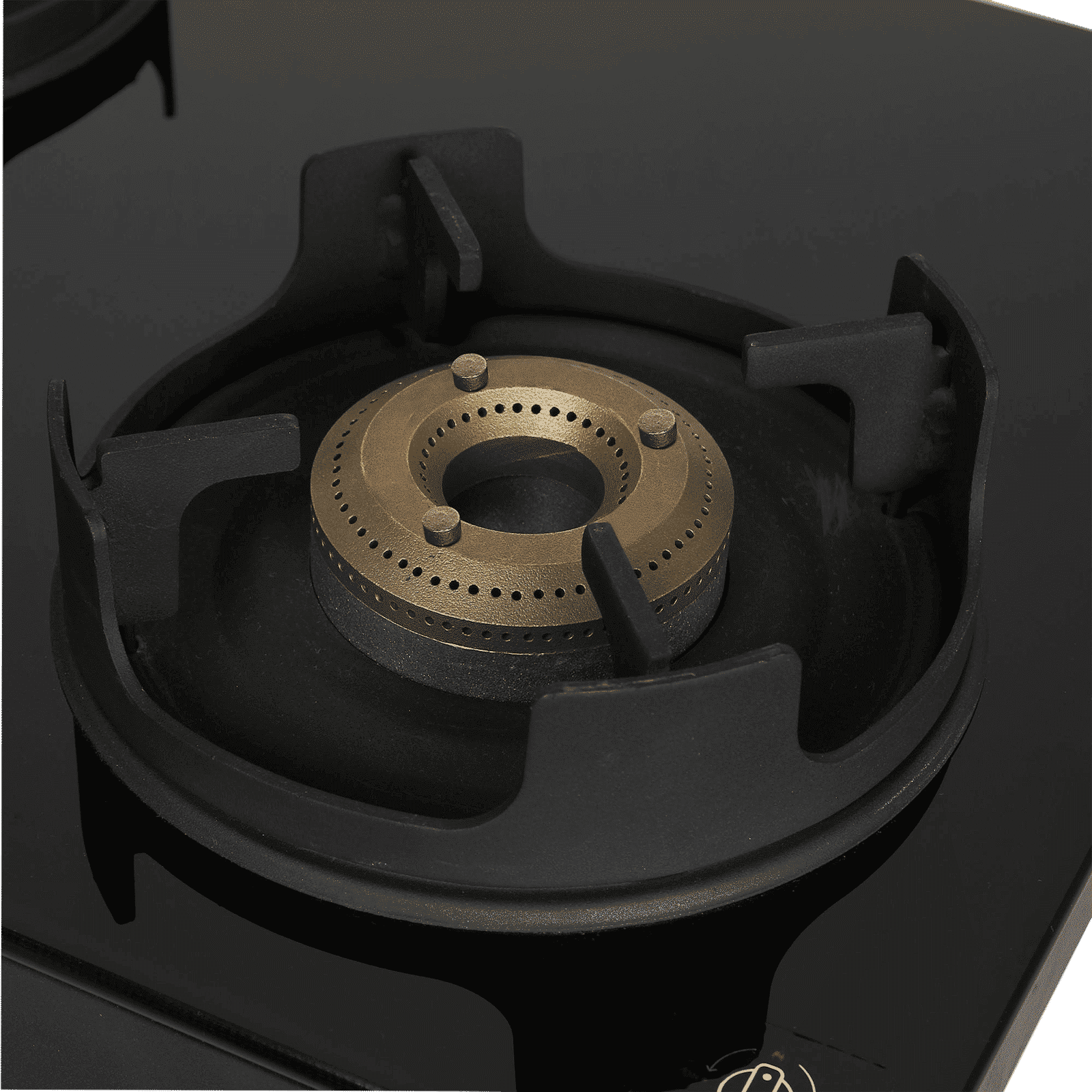 Faber Onyx 3BB BK CI Glass Top 3 Burner Manual Gas Stove (Scratch Resistance, Black)_4