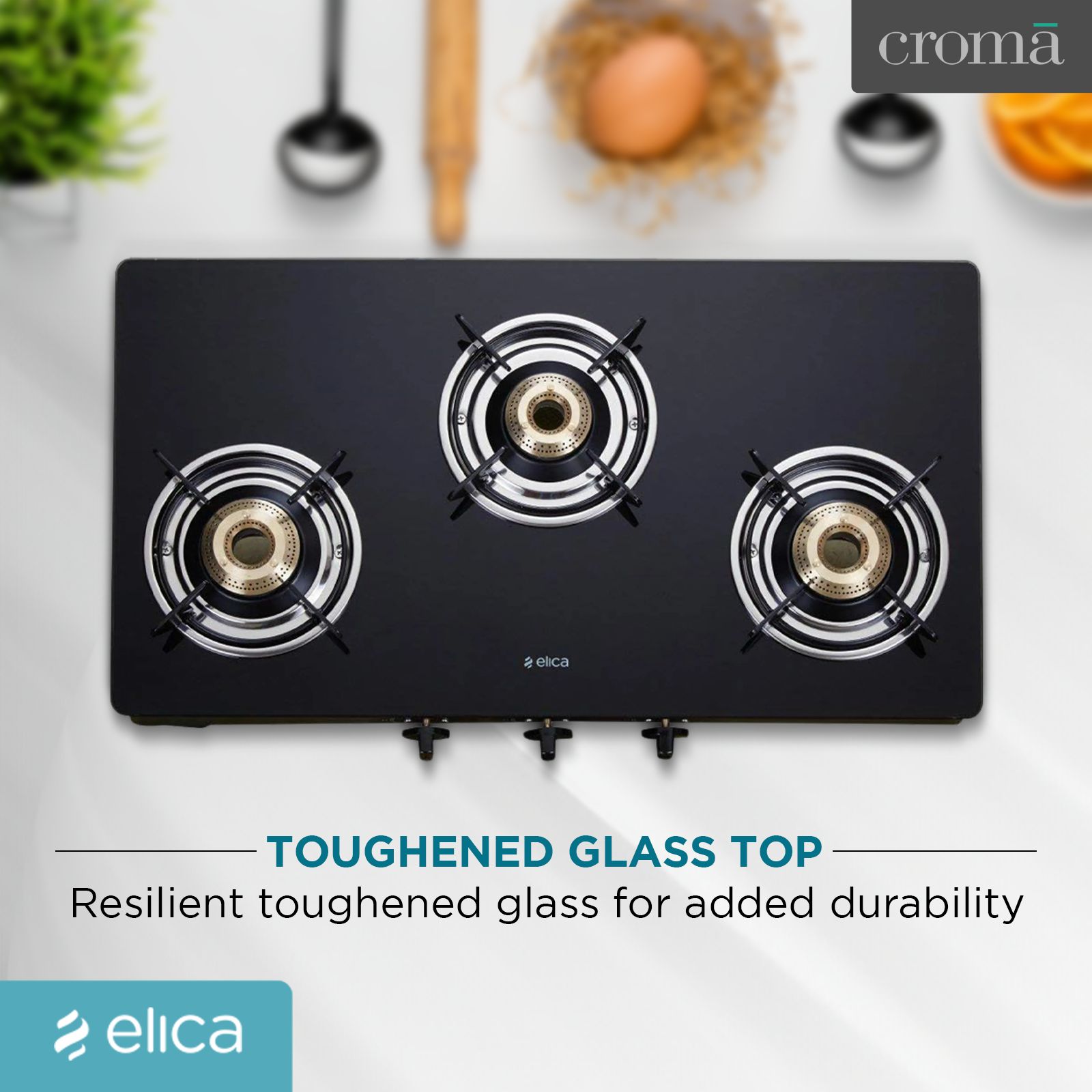 elica 703 CT VETRO BK OR SS Glass Top 3 Burner Manual Gas Stove (ISI Certified, Black)_9