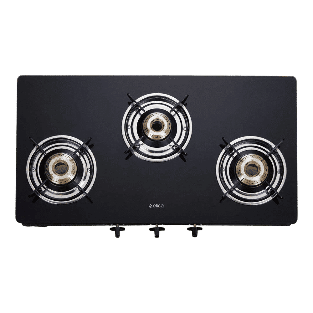 elica 703 CT VETRO BK OR SS Glass Top 3 Burner Manual Gas Stove (ISI Certified, Black)_6