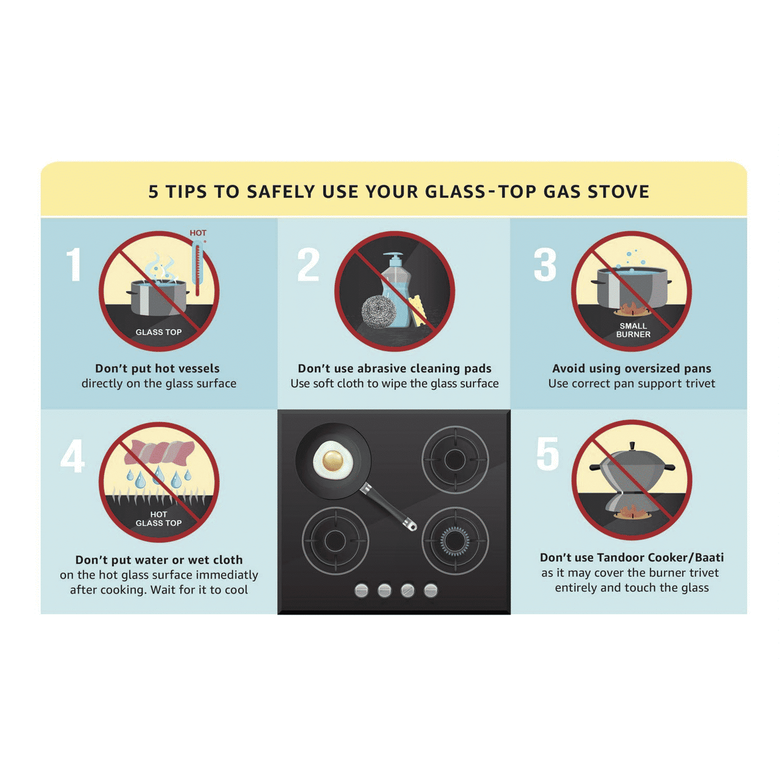 elica 703 CT VETRO BK OR SS Glass Top 3 Burner Manual Gas Stove (ISI Certified, Black)_7