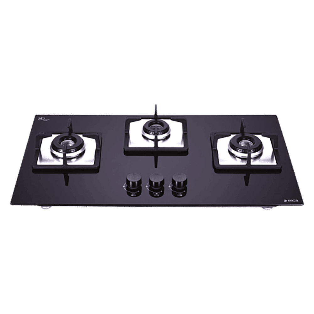 Elica FLEXI HCT 375 DX LOTUS BK Toughened Glass Top 3 Burner Automatic Electric Hob (Cast Iron Grid, Black)_11