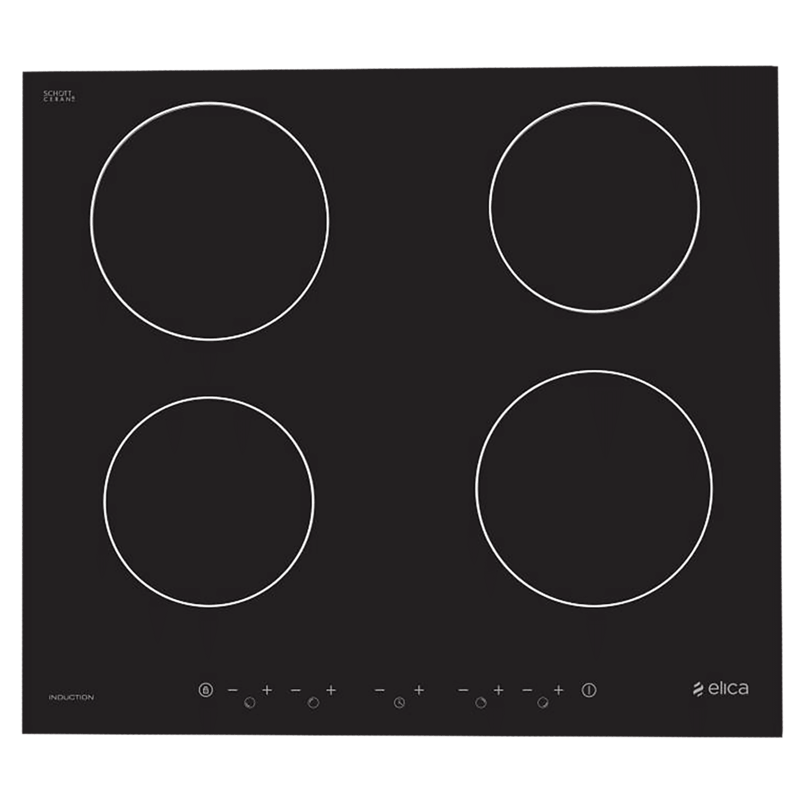 Elica EIH 4 Z 60 7000W Four Induction Hob with Sensor Touch_1