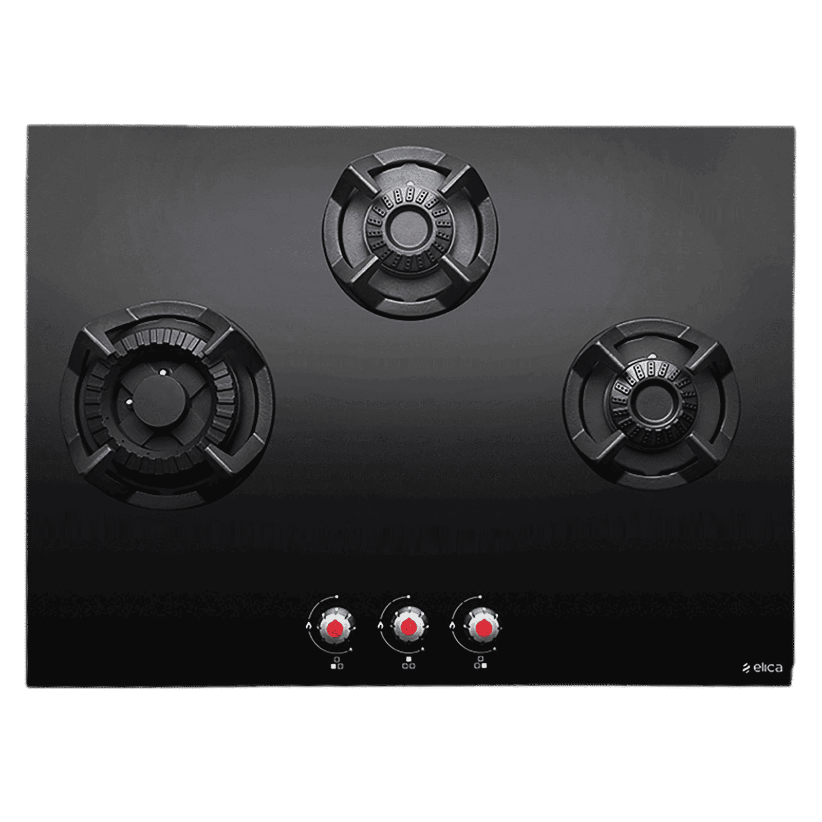 Elica CLASSIC MFC 3B 70 SWIRL N Glass Top 3 Burner Automatic Electric Hob (Multi Flame Control, Black) Elica CLASSIC MFC 3B 70 SWIRL N Glass Top 3 Burner Automatic Electric Hob (Multi Flame Control, Black)_1