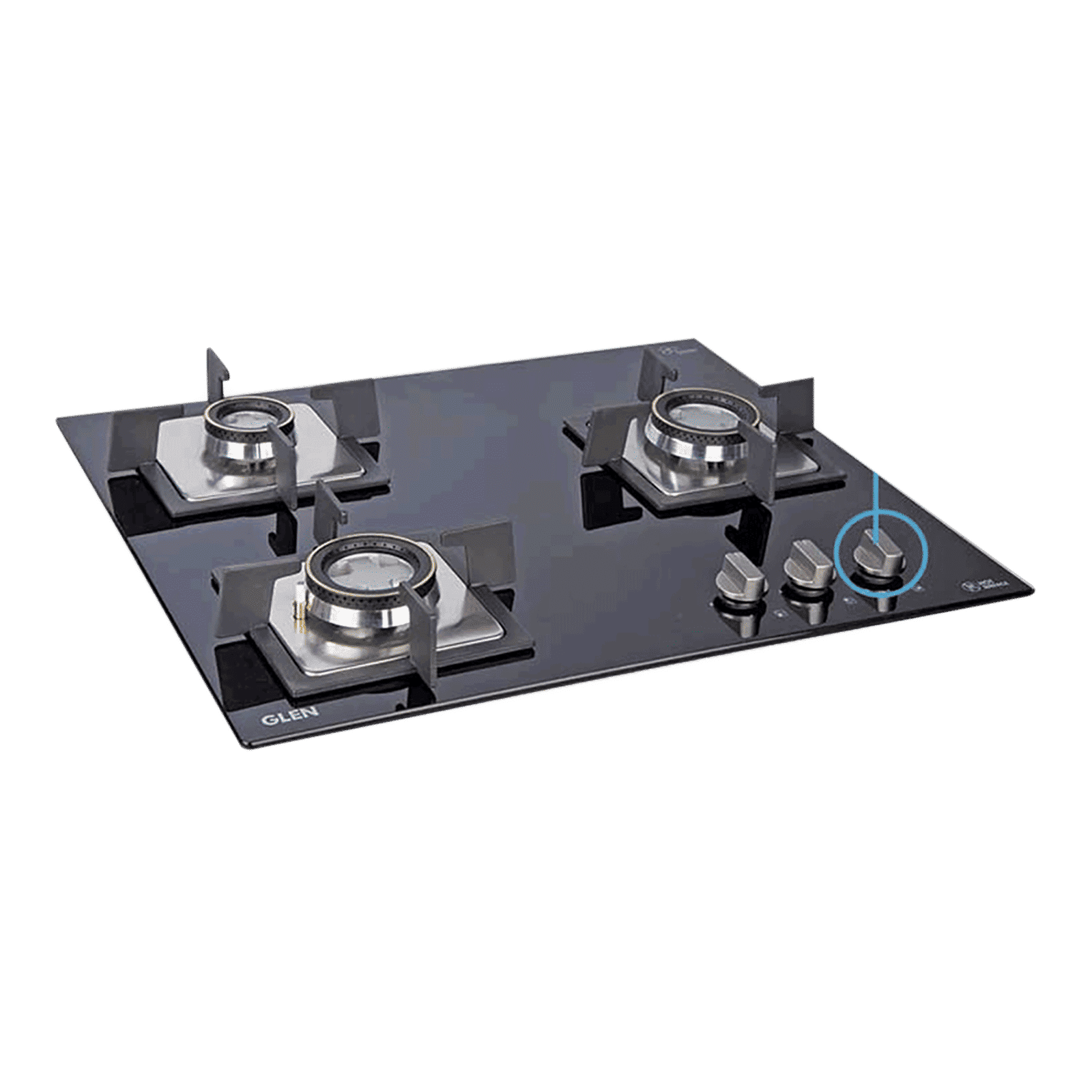 Glen 1063 SQ DB Toughened Glass Top 3 Burner Automatic Electric Hob (Scratch & Stain Resistant, Black) Glen 1063 SQ DB Toughened Glass Top 3 Burner Automatic Electric Hob (Scratch & Stain Resistant, Black)_12