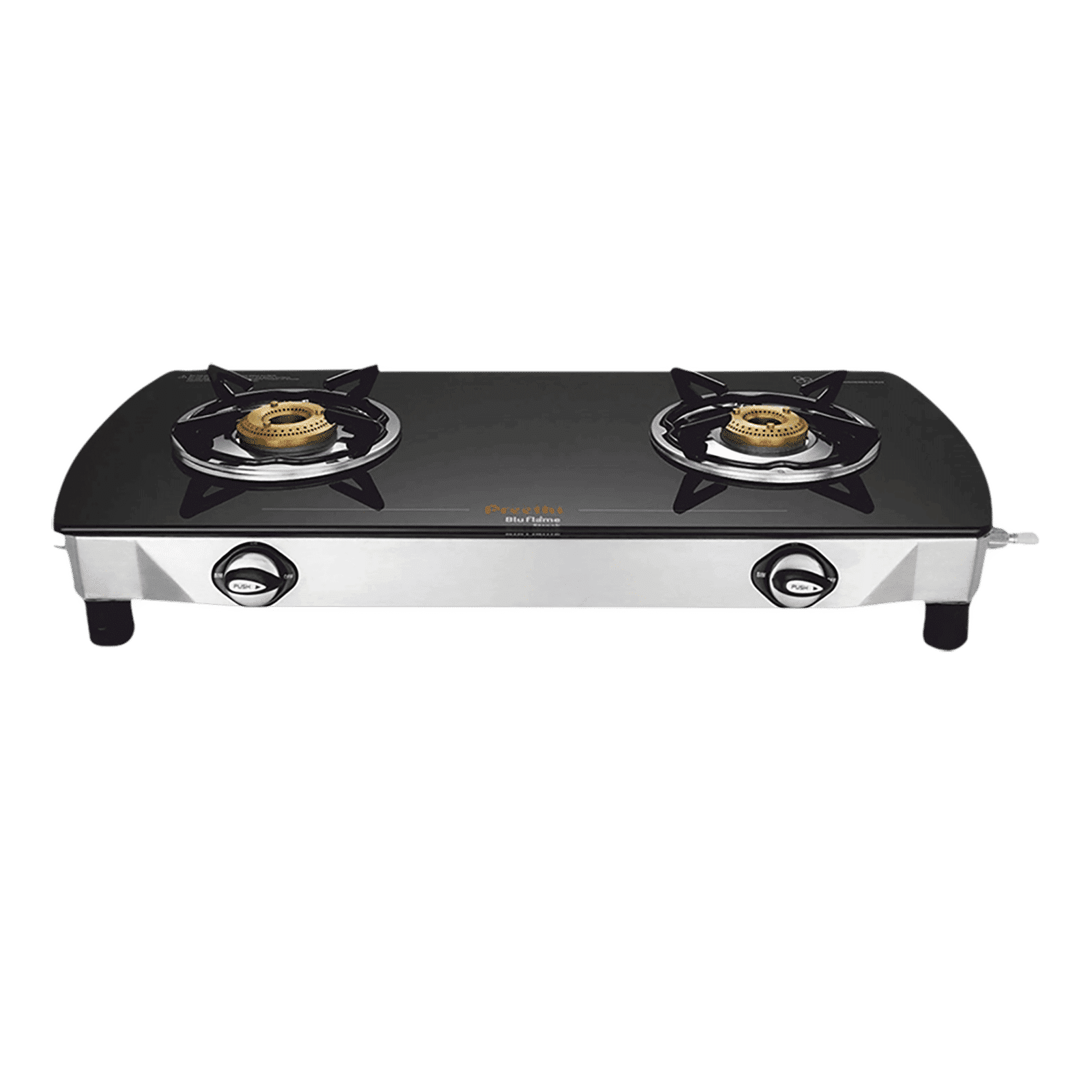 Preethi Blue Flame Streak Toughened Glass Top 2 Burner Manual Gas Stove (Lighter Holder, Black) Preethi Blue Flame Streak Toughened Glass Top 2 Burner Manual Gas Stove (Lighter Holder, Black)_5