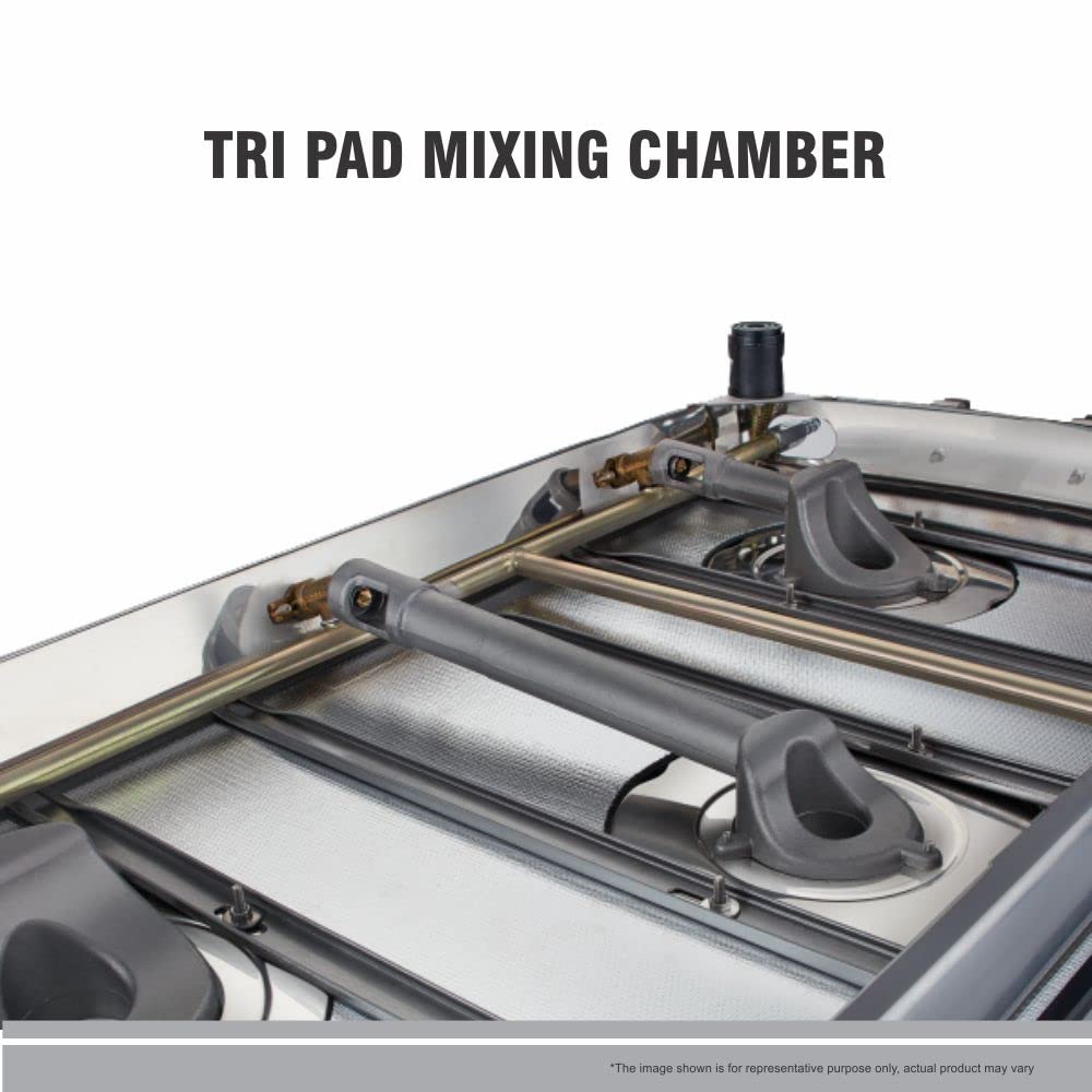 Preethi Blue Flame Jumbo Max Toughened Glass Top 4 Burner Manual Gas Stove (Lighter Holder, Black)_7