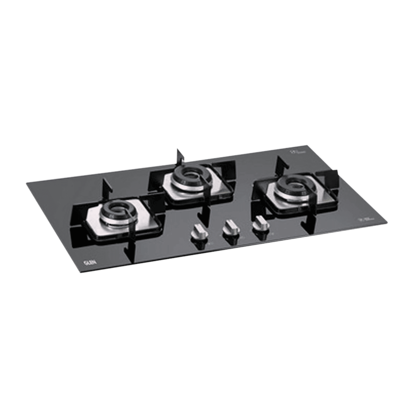 Glen 1073 SQ IN Toughened Glass Top 3 Burner Automatic Electric Hob (Sturdy Pan Support, Black)_1