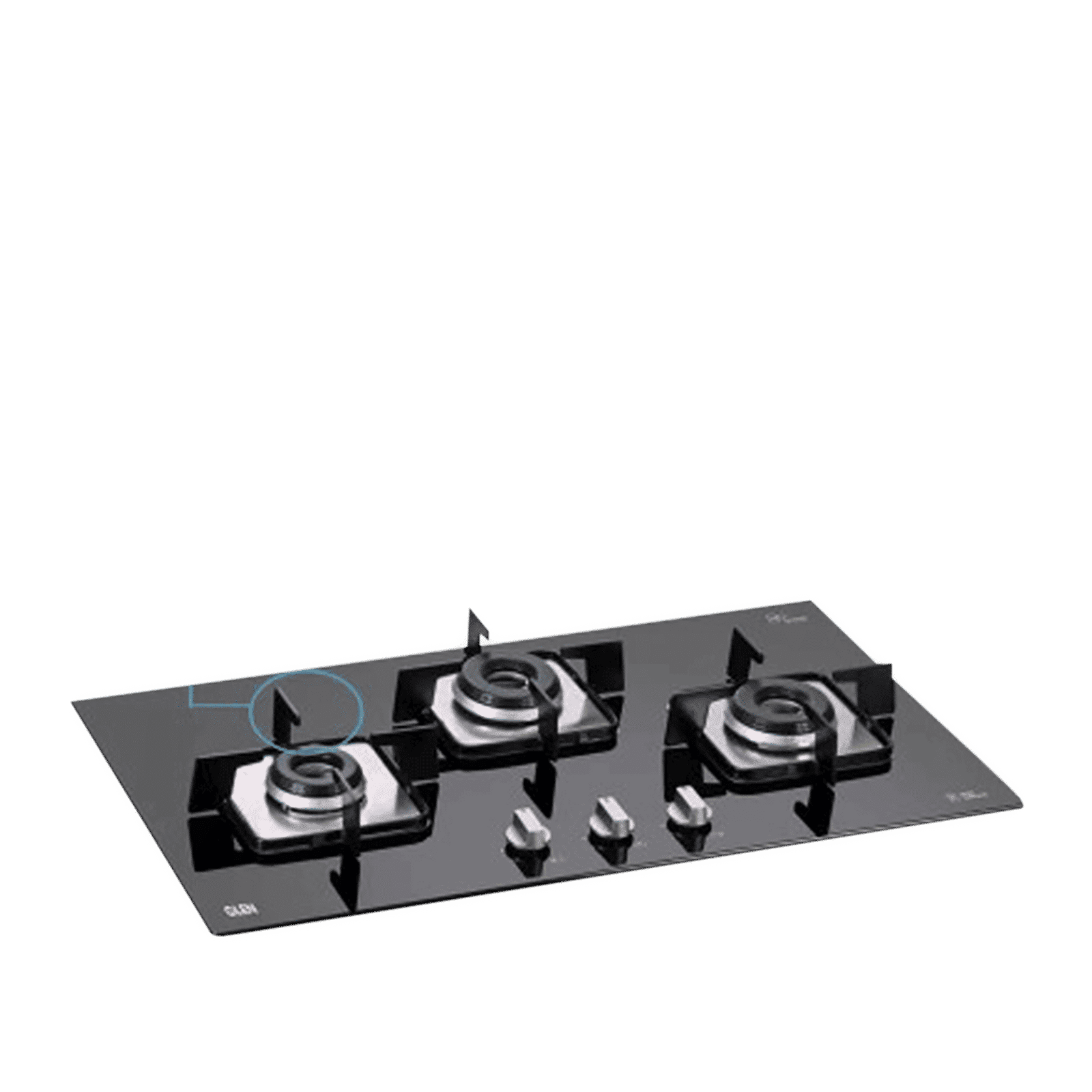 Glen 1073 SQ IN Toughened Glass Top 3 Burner Automatic Electric Hob (Sturdy Pan Support, Black)_12