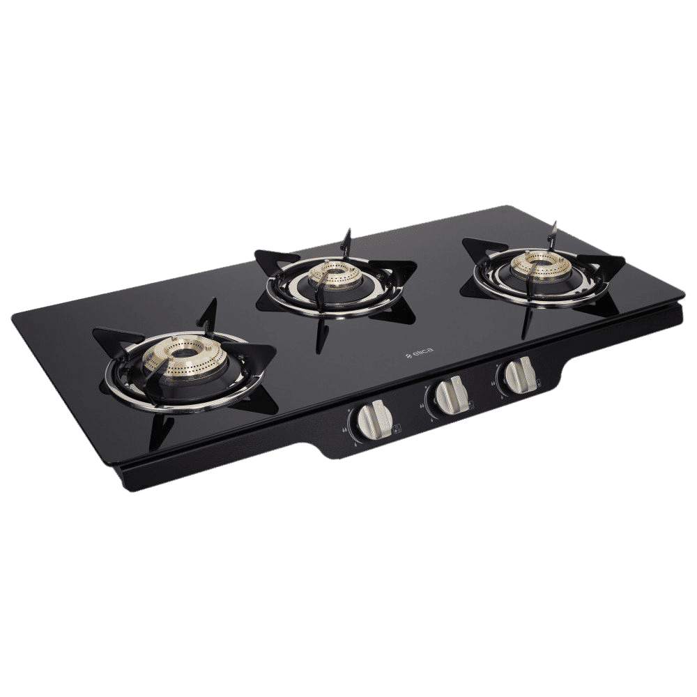 Elica Patio ICT 773 BK(DT AI SE) Toughened Glass Top 3 Burner Automatic Gas Stove (Euro Coated Grid, Black) Elica Patio ICT 773 BK(DT AI SE) Toughened Glass Top 3 Burner Automatic Gas Stove (Euro Coated Grid, Black)_7
